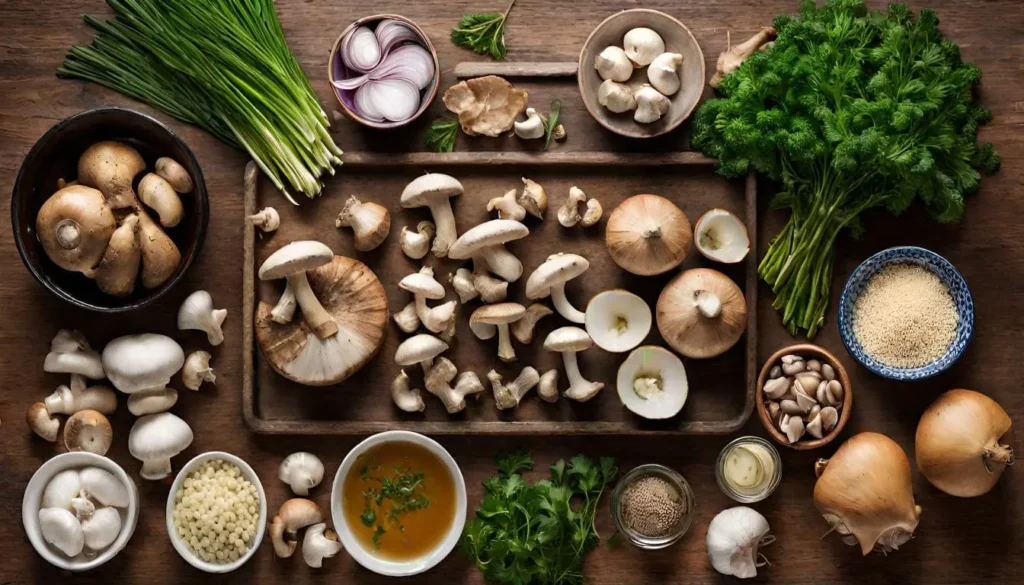 mushroom couscous soup