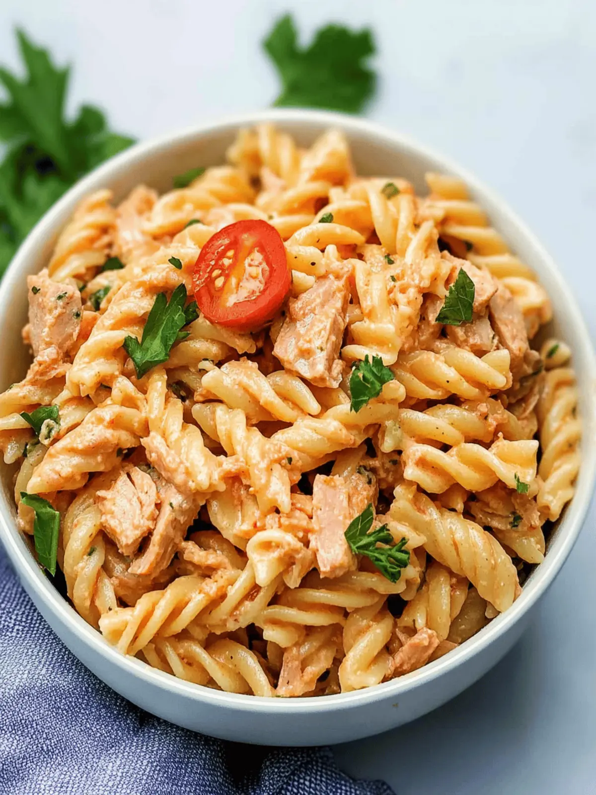Spicy Tuna Pasta Salad