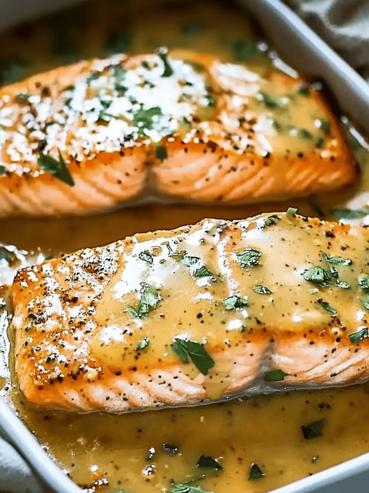 Buttered Honey Mustard Oven Baked Salmon