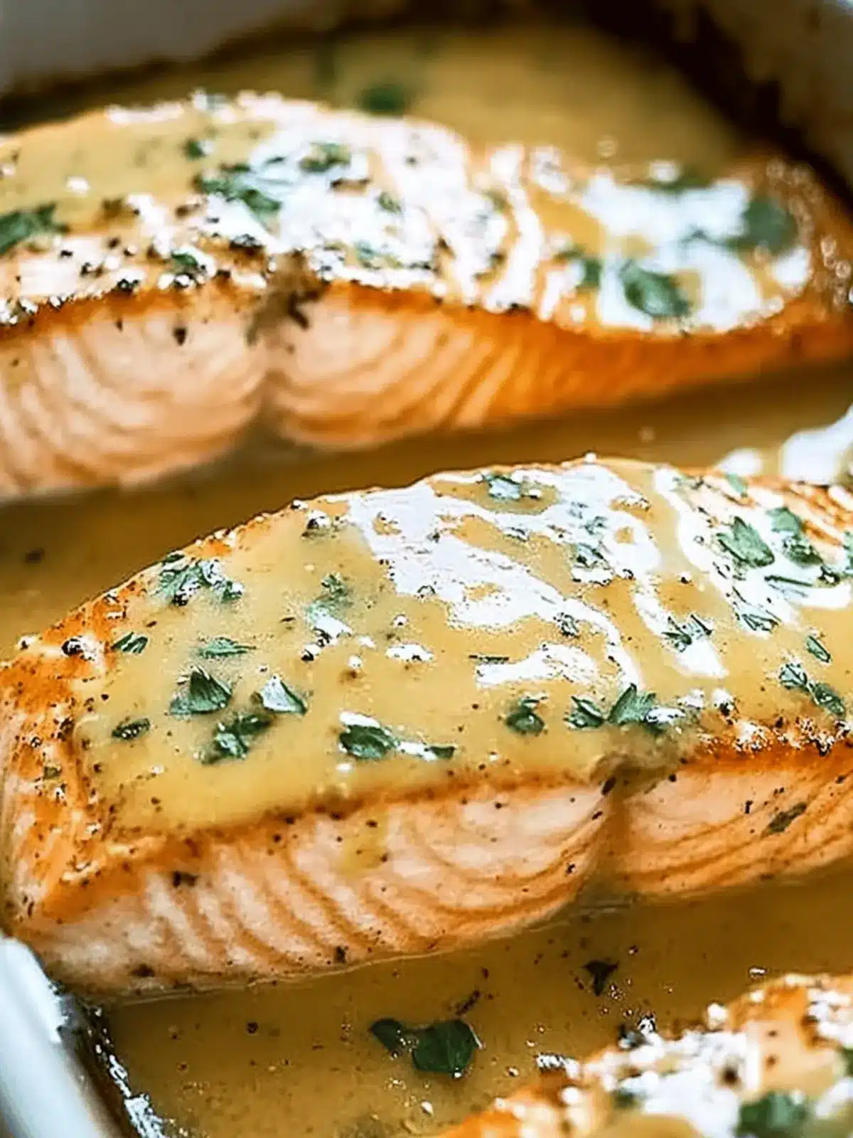 Buttered Honey Mustard Oven Baked Salmon
