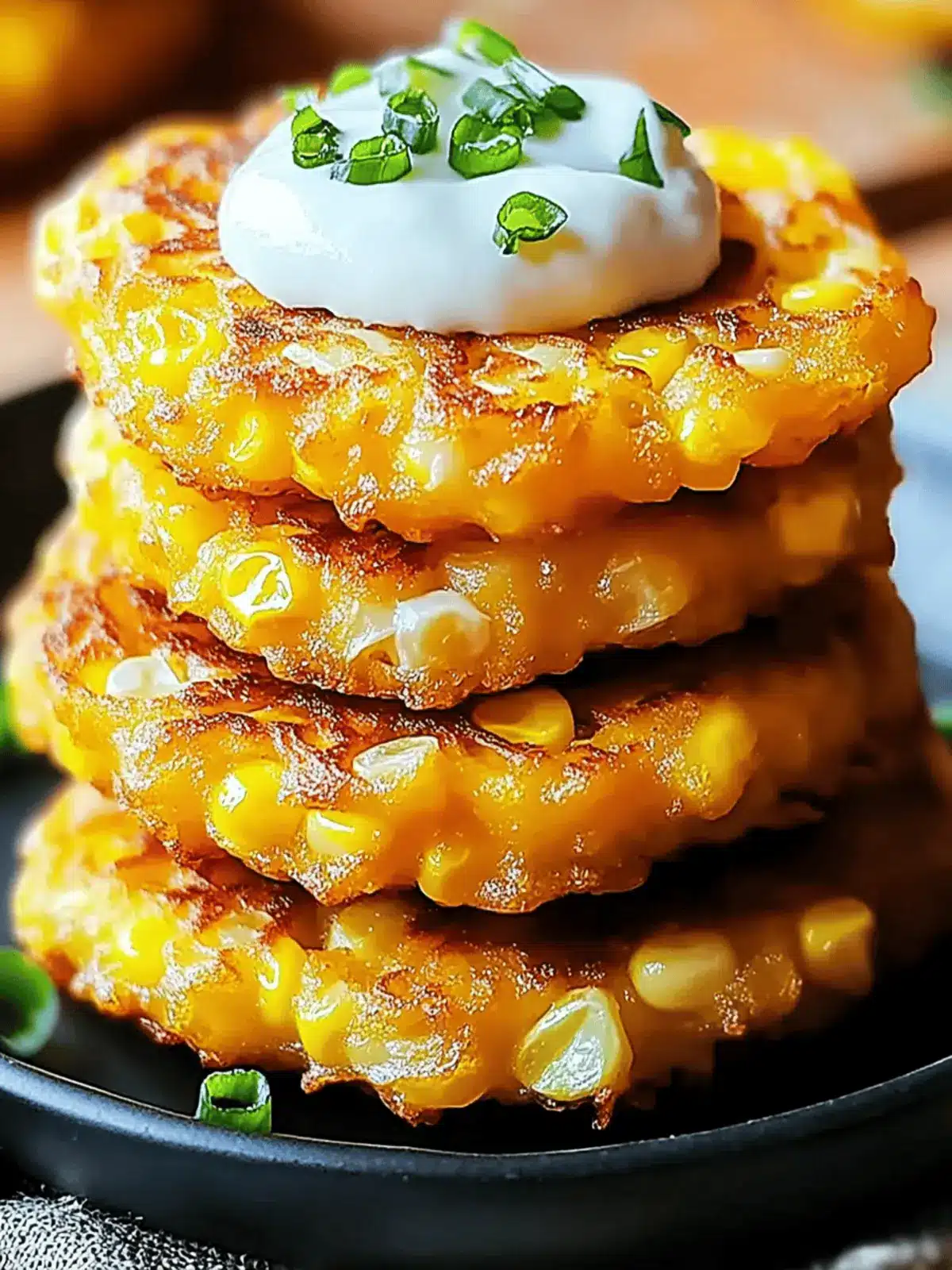 Cheesy Corn Fritters Recipe