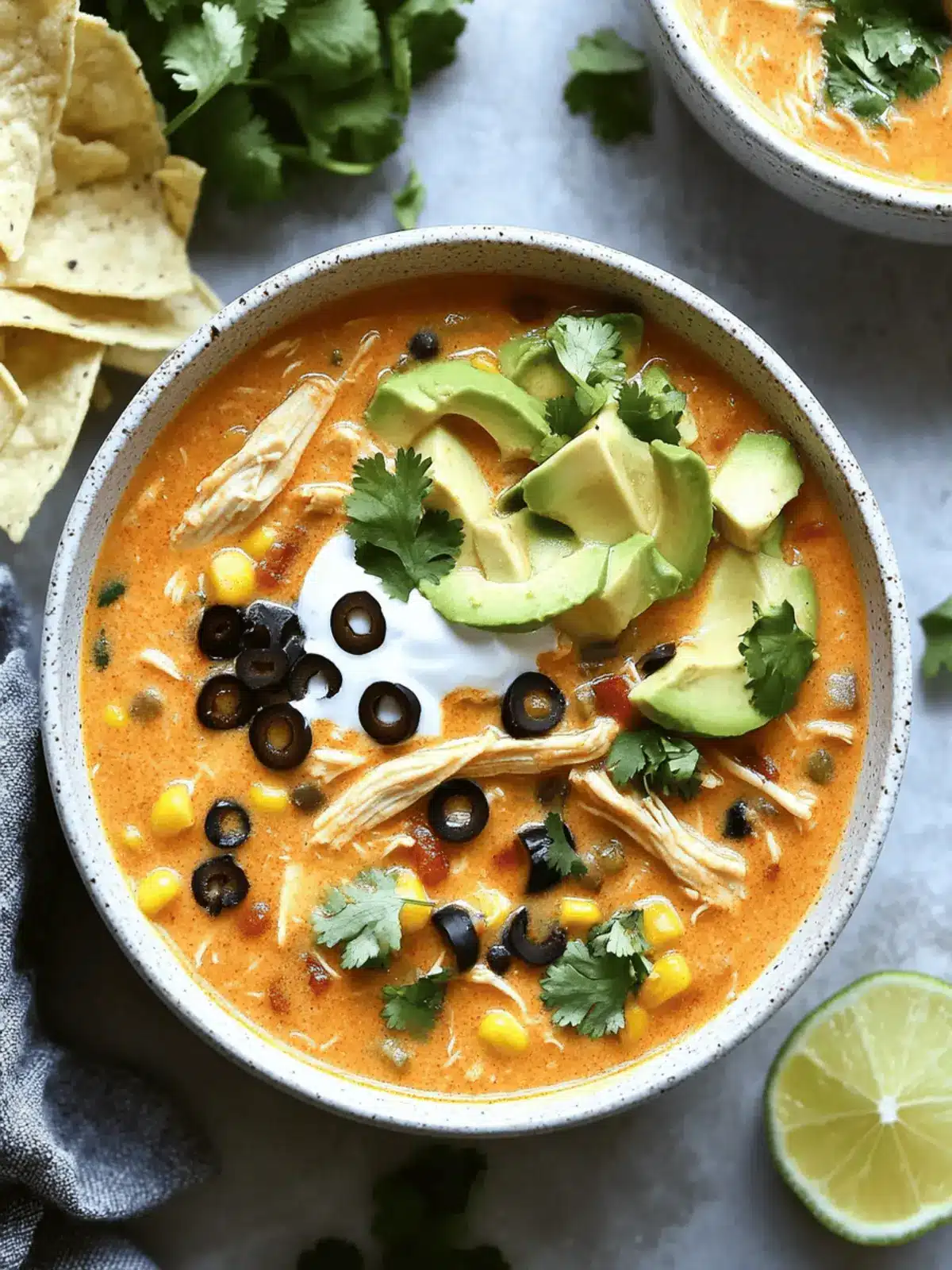 Creamy Chicken Enchilada Soup