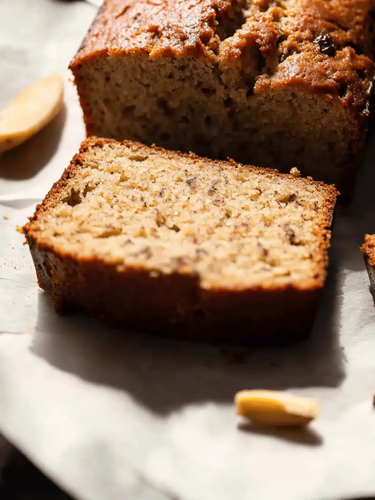 No Sugar Added Banana Bread