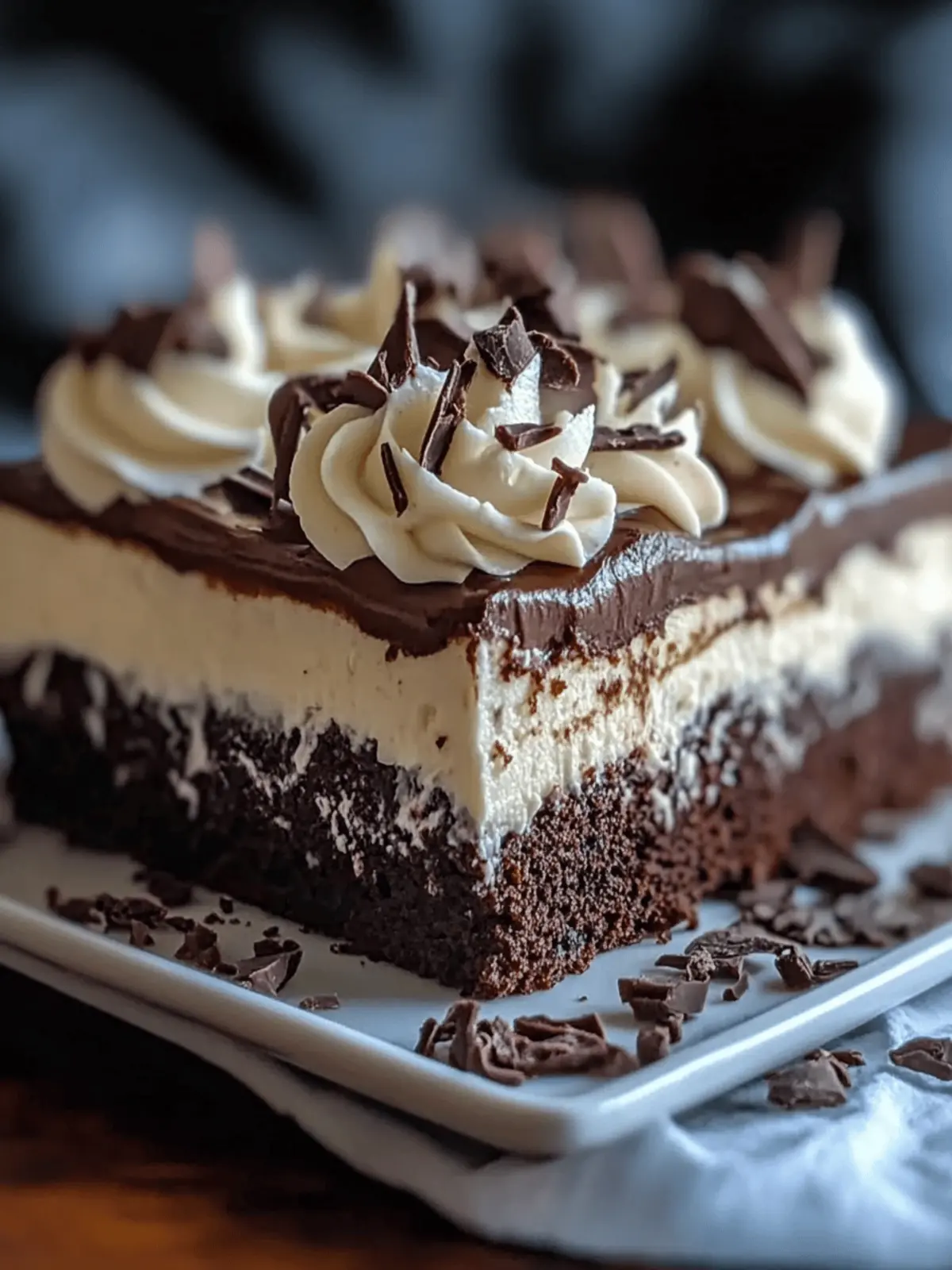 Brownie Refrigerator Cake