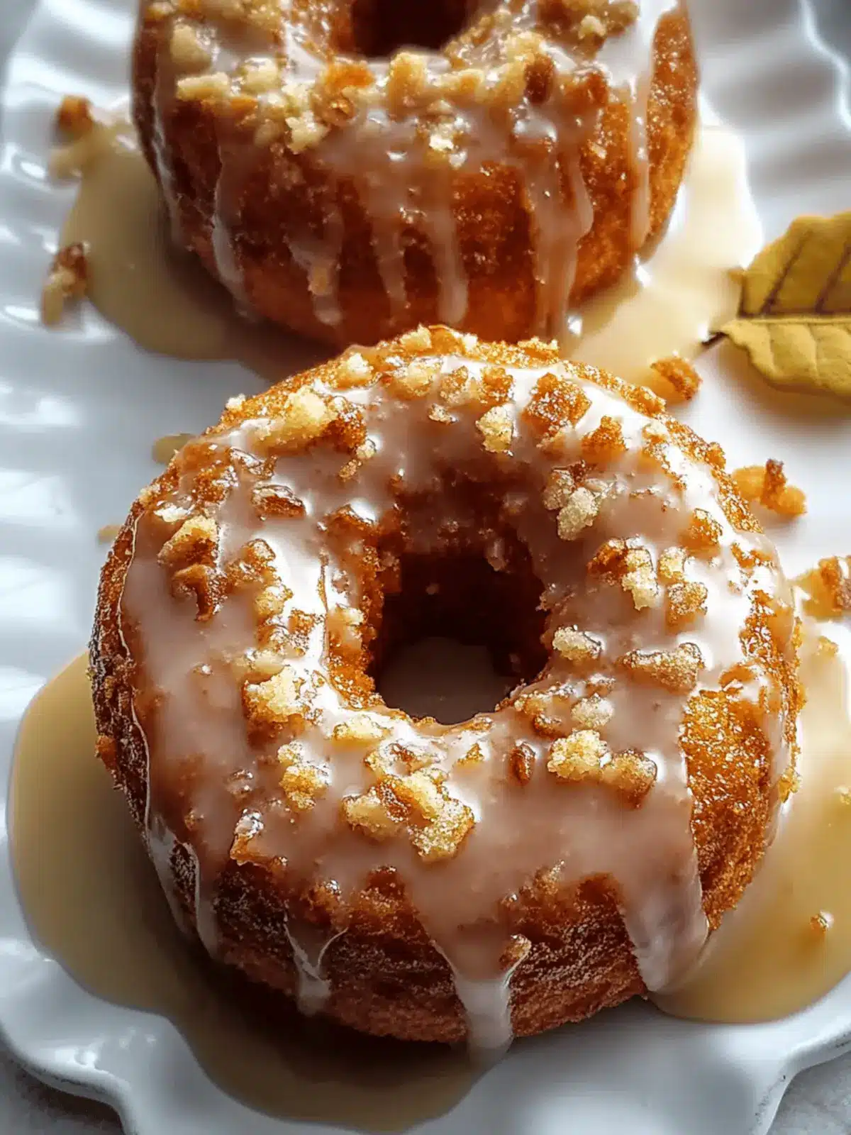 Baked Pumpkin Donuts with Maple Glaze