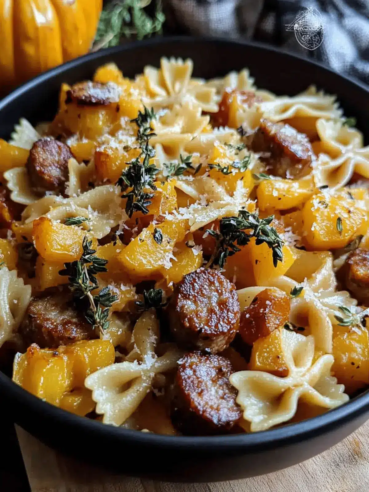 Autumn Sausage Pasta Squash