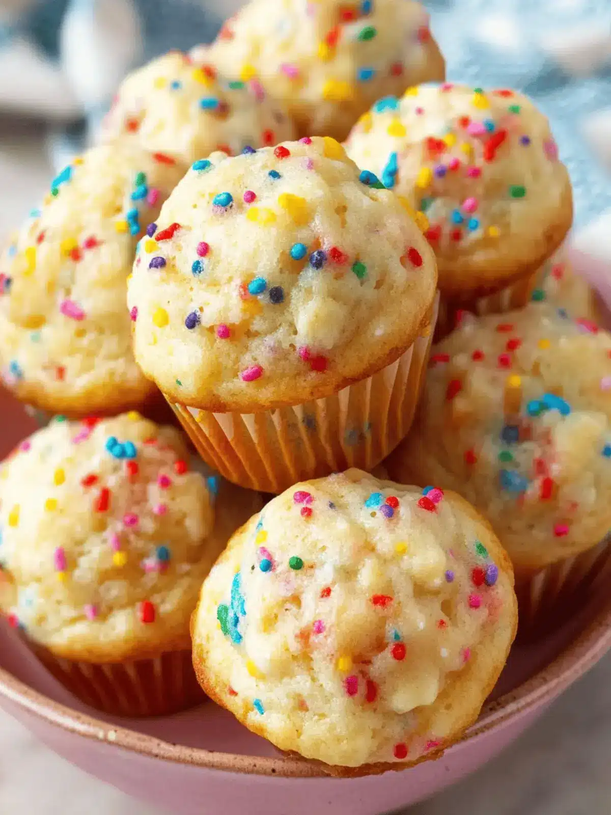 Mini Funfetti Yogurt Muffins
