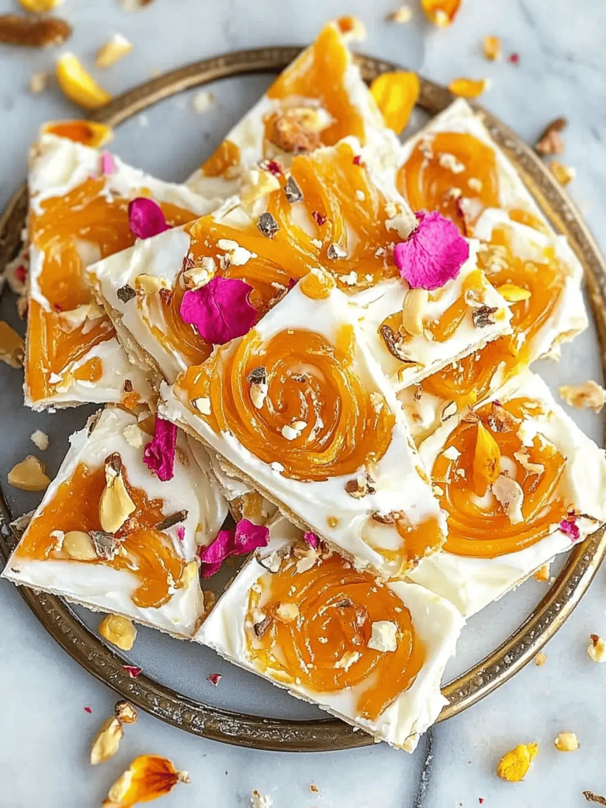 White Chocolate Jalebi Bark