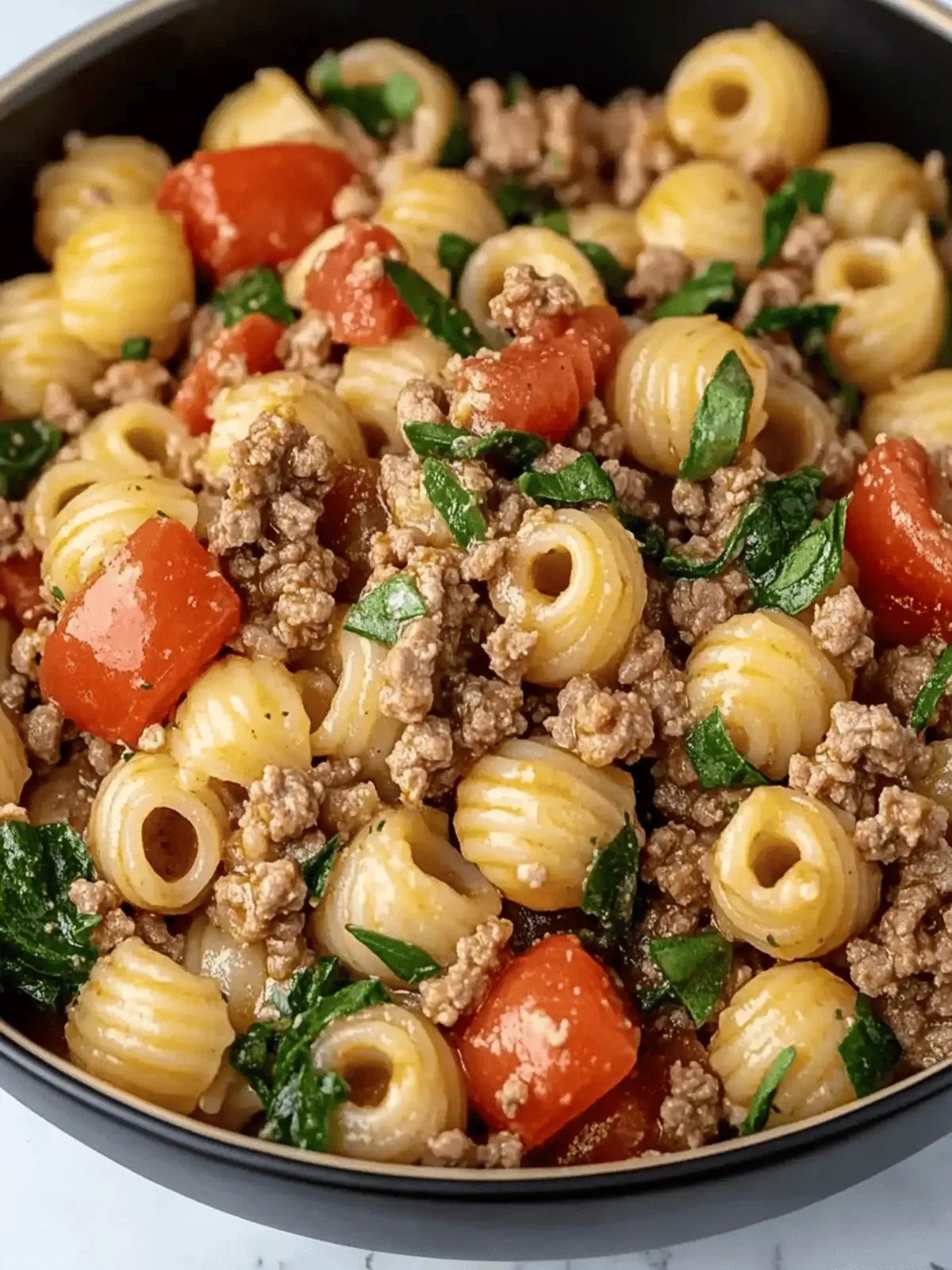 Healthy Ground Beef Pasta Dish