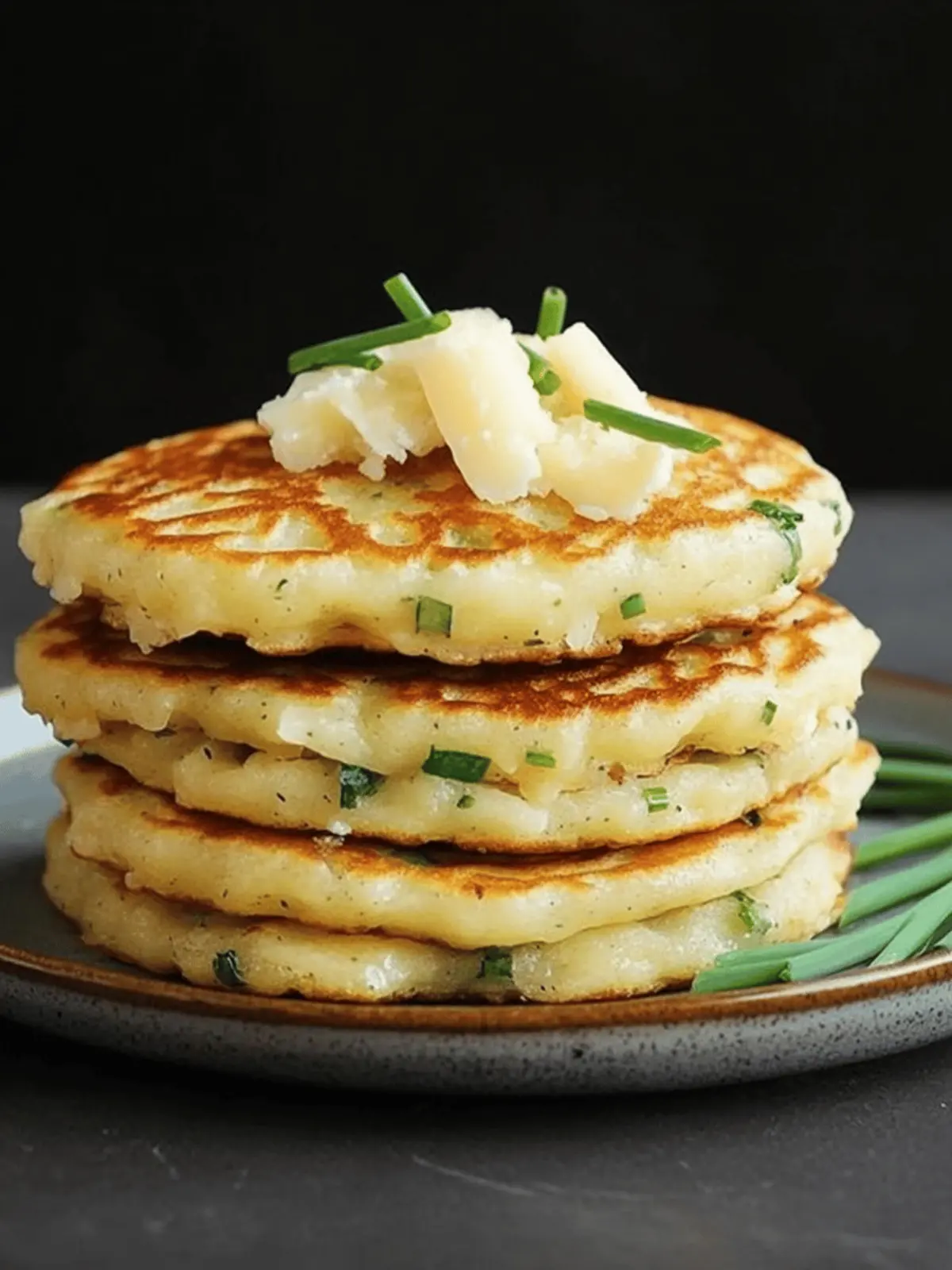 Cheese & Chive Pancakes