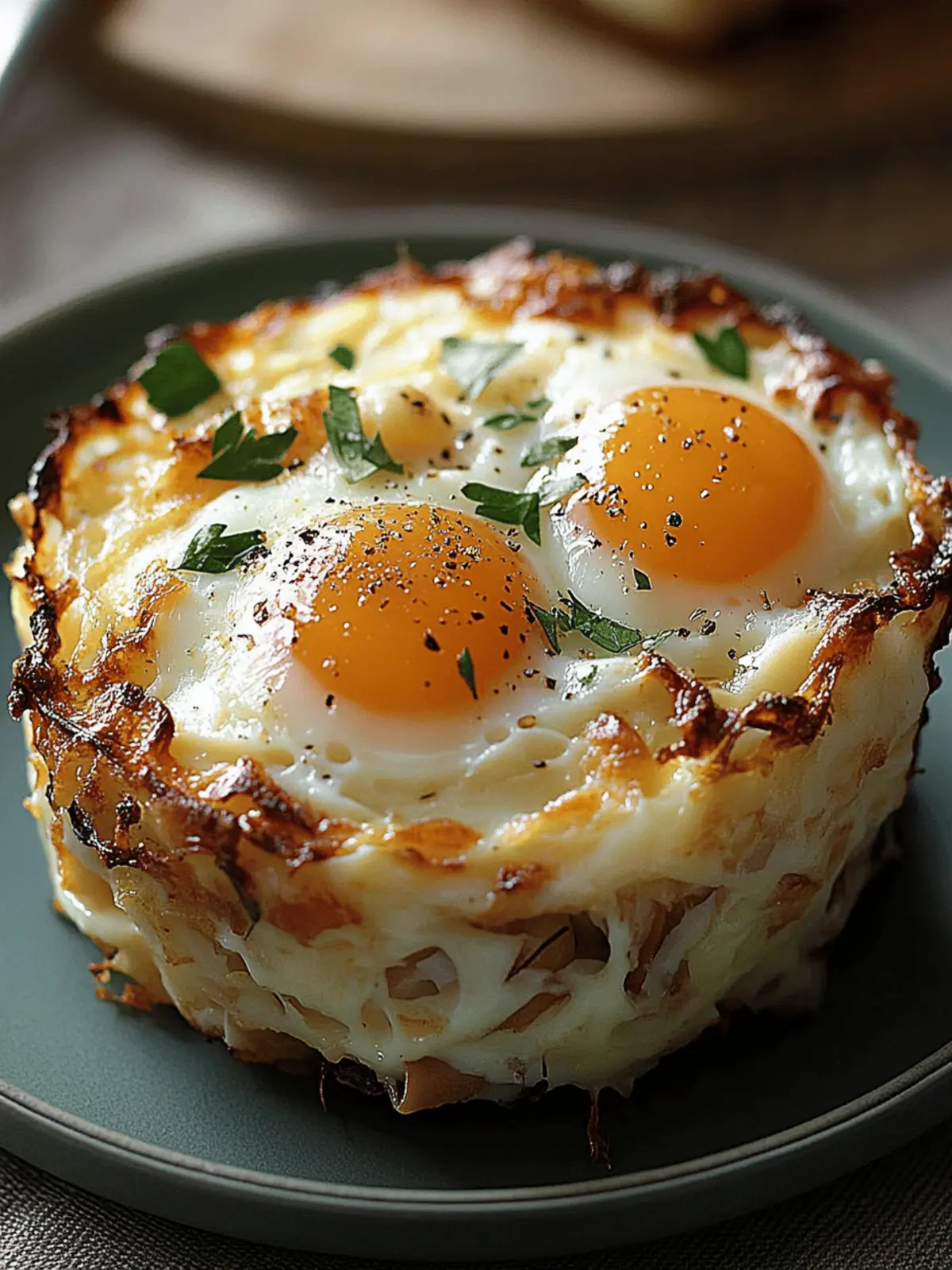 Baked Eggs Napoleon