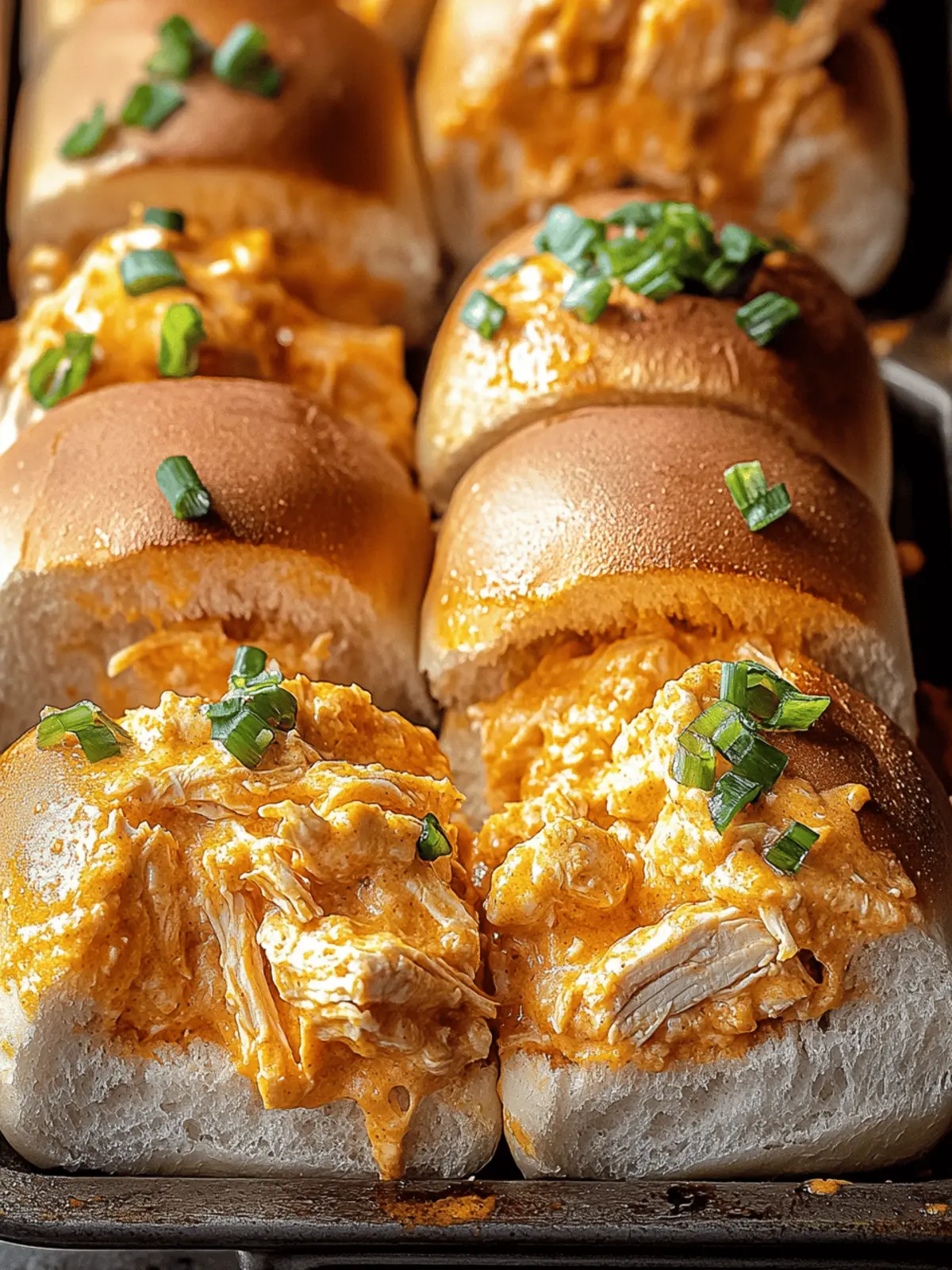 Buffalo Chicken Dip Sliders