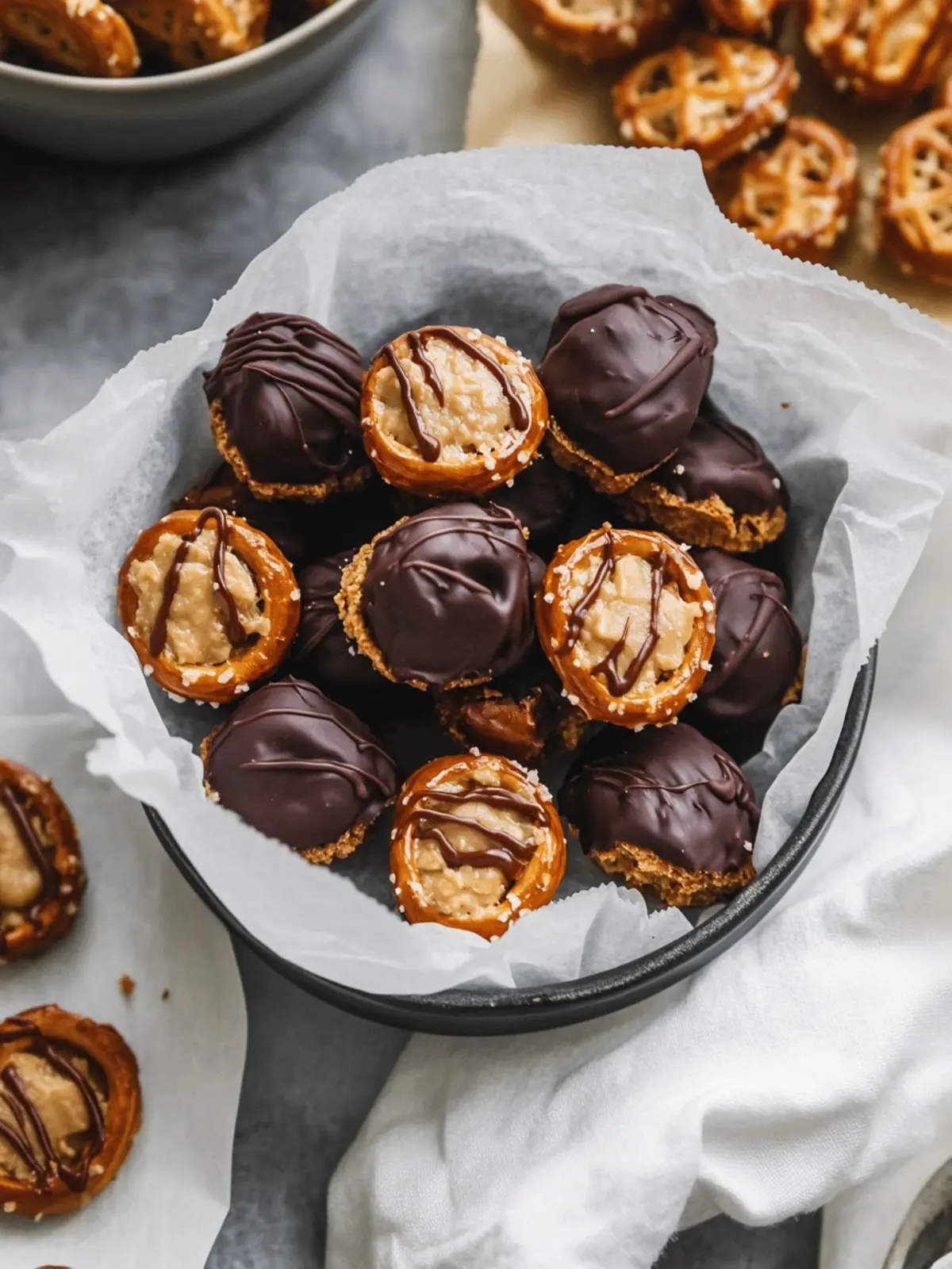 Healthy Peanut Butter Pretzel Bites