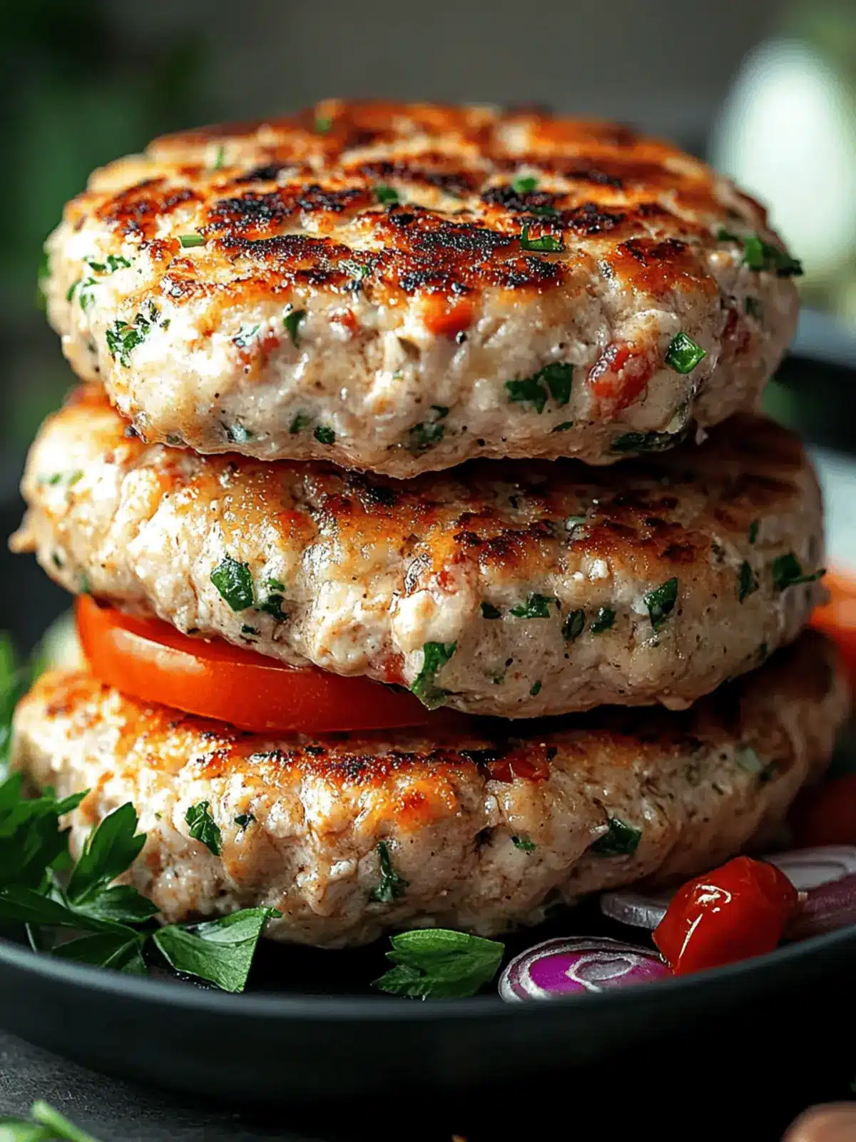 Greek Chicken Burgers