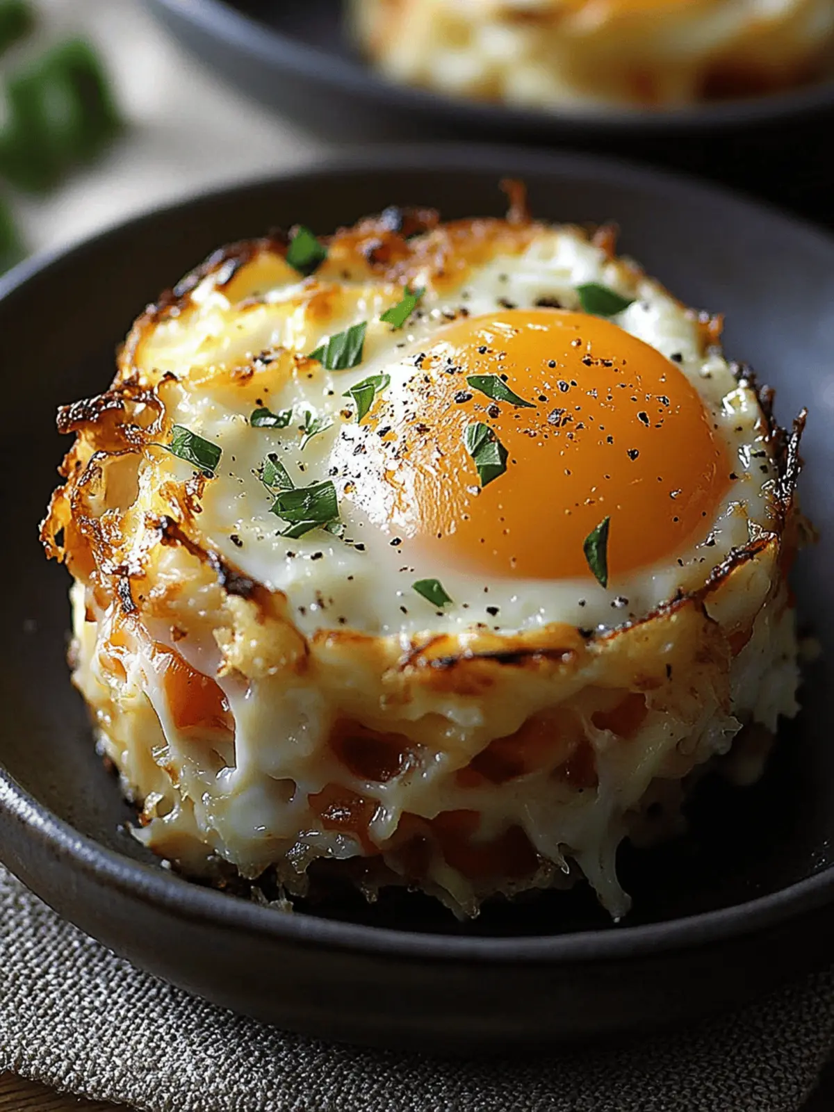 Baked Eggs Napoleon