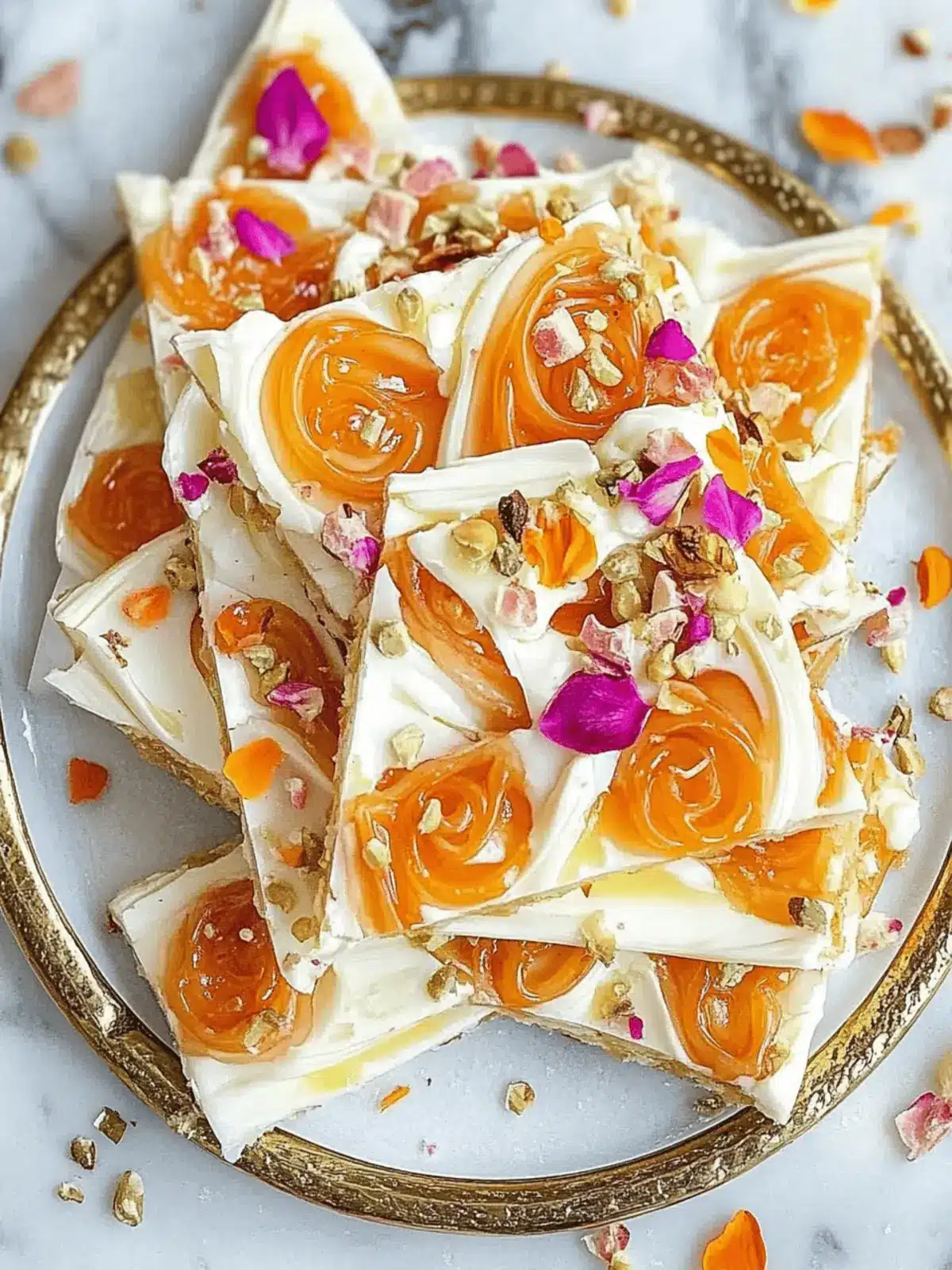 White Chocolate Jalebi Bark
