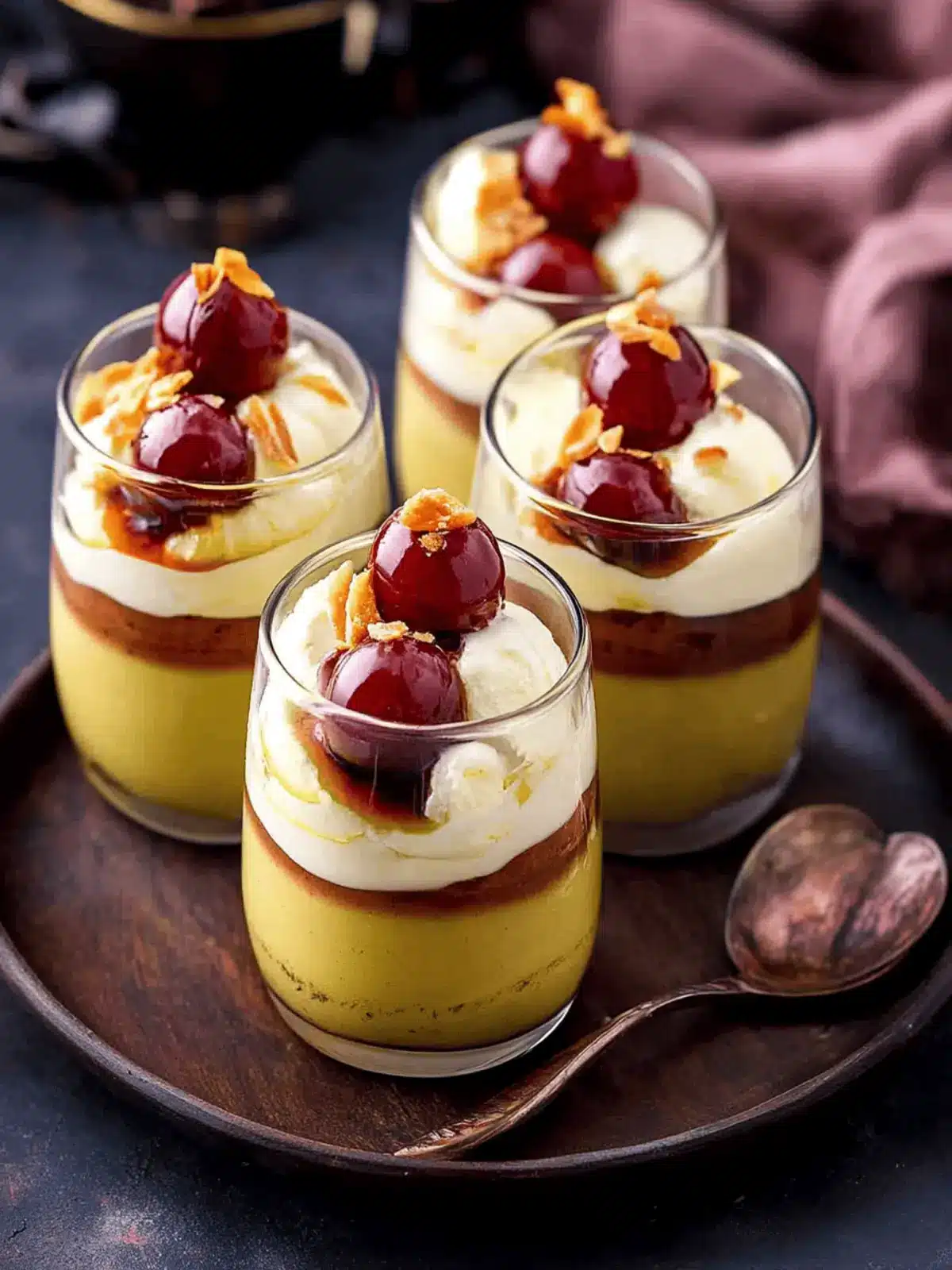 Gulab Jamun Thandai Mousse