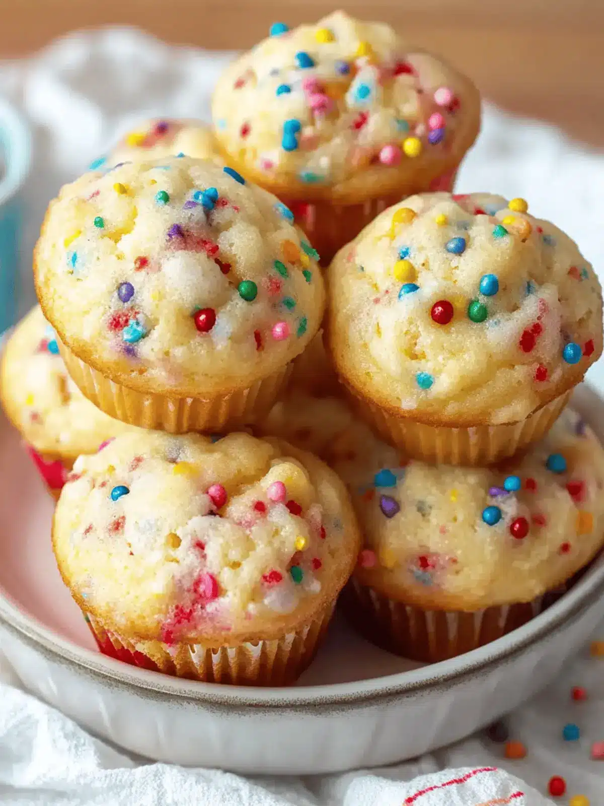 Mini Funfetti Yogurt Muffins