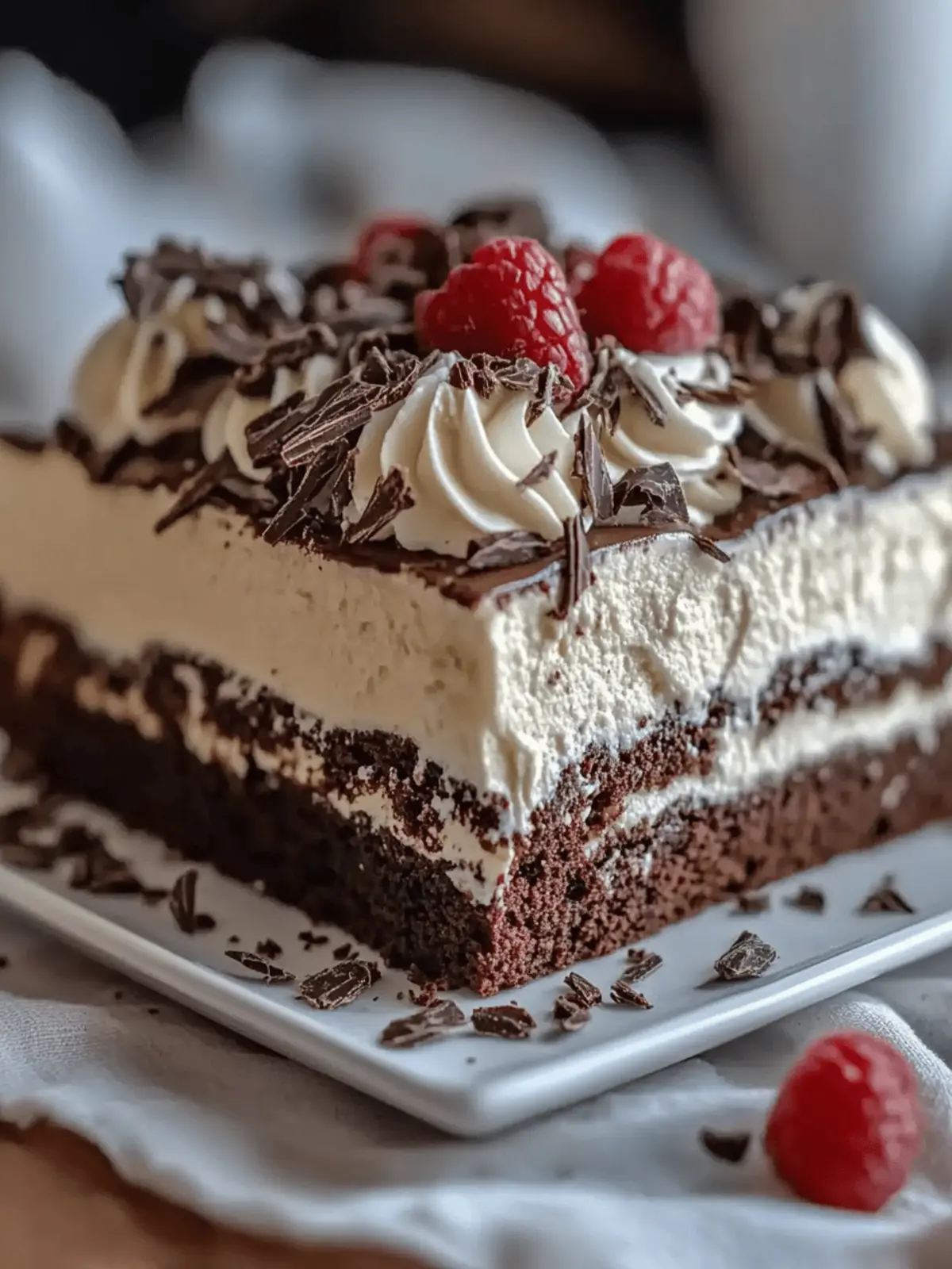 Brownie Refrigerator Cake