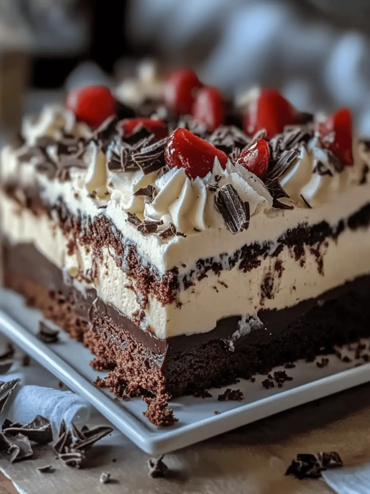 Brownie Refrigerator Cake