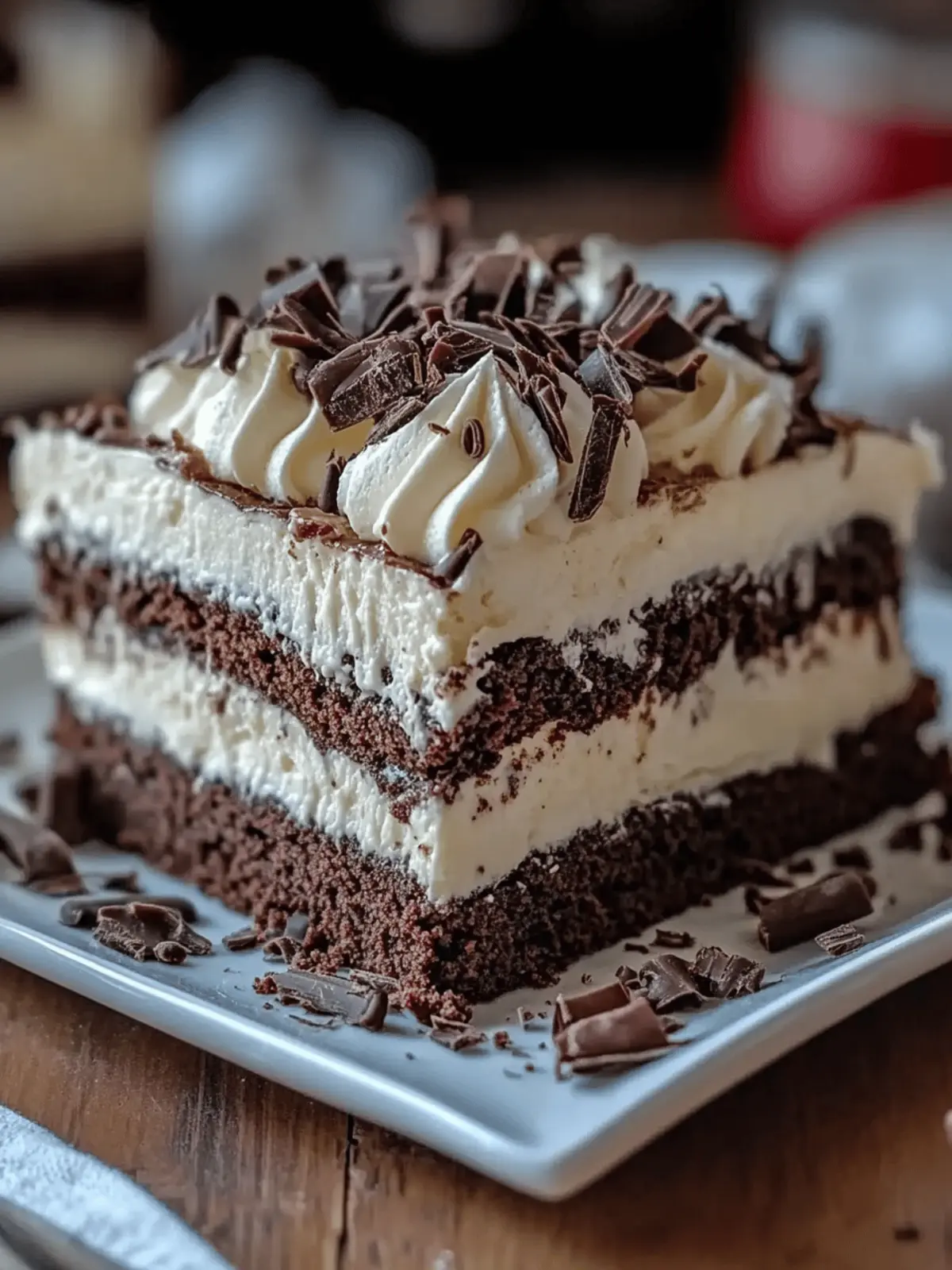 Brownie Refrigerator Cake