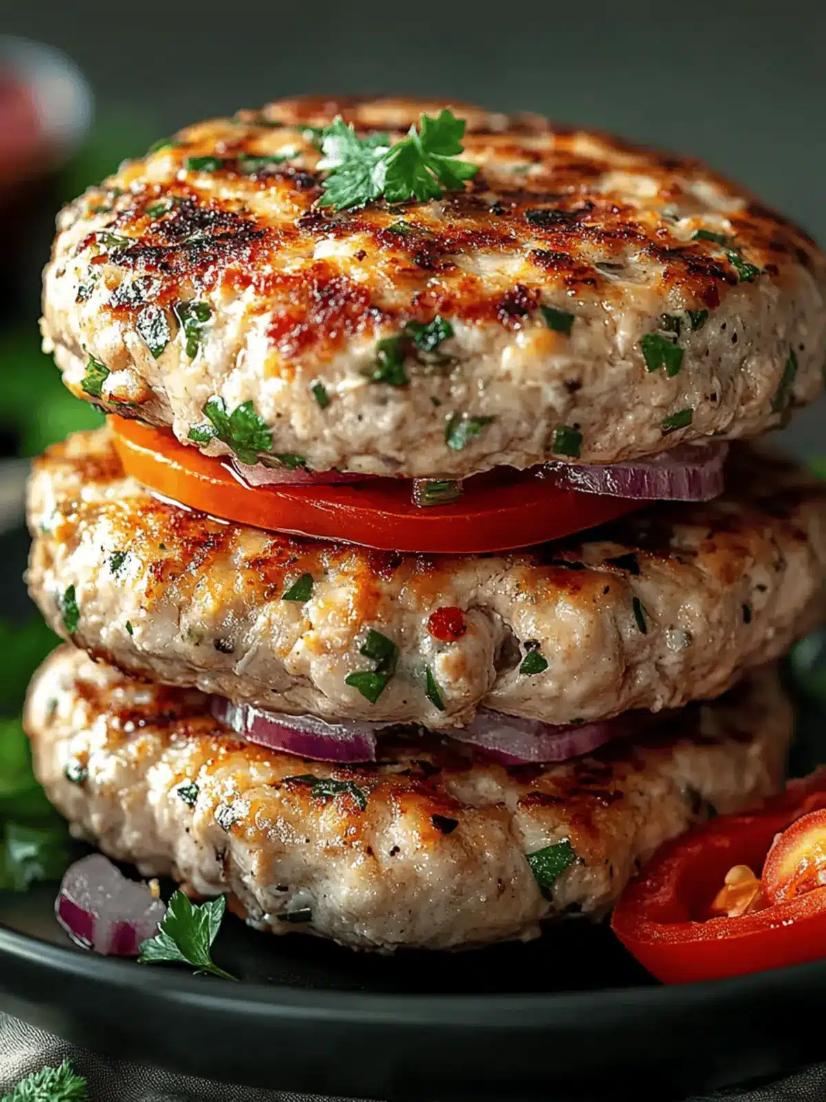 Greek Chicken Burgers