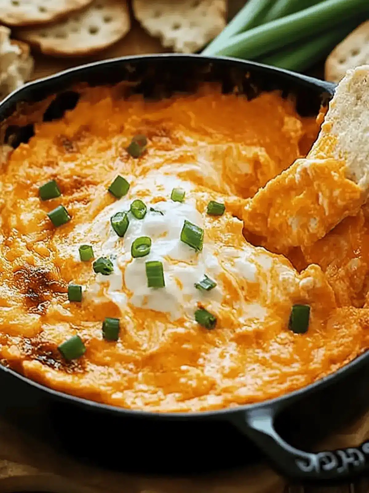 Spicy, Creamy Buffalo Chicken Dip