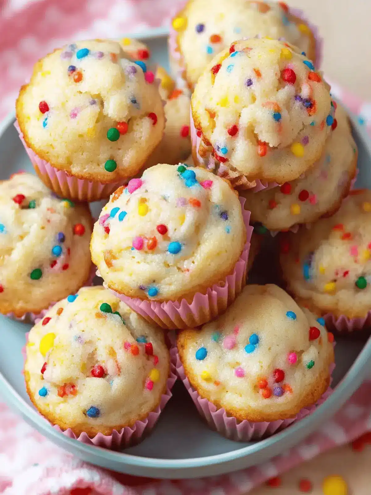 Mini Funfetti Yogurt Muffins