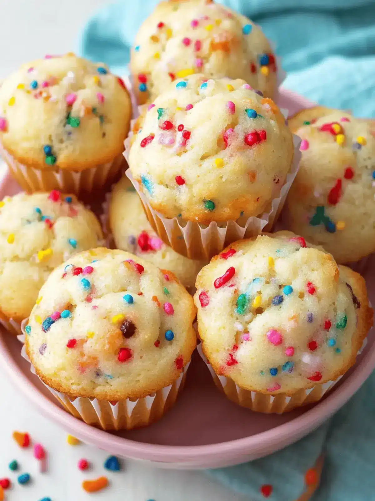 Mini Funfetti Yogurt Muffins
