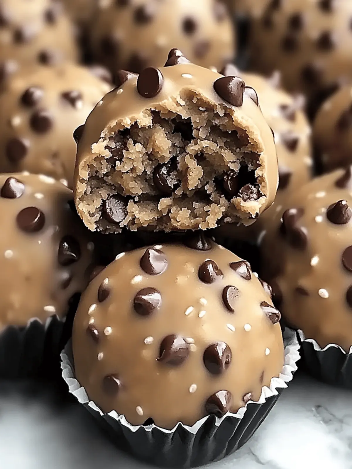 Chocolate Chip Cookie Dough Protein Balls