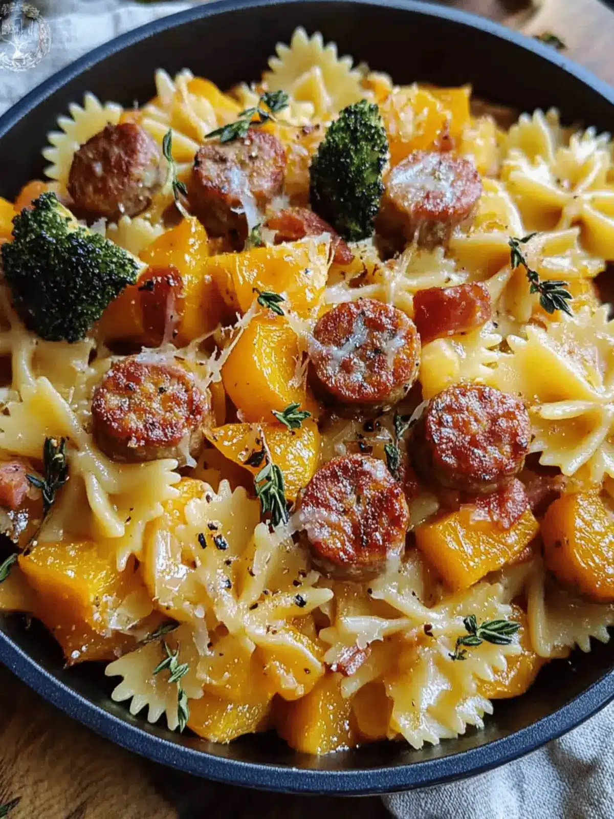Autumn Sausage Pasta Squash