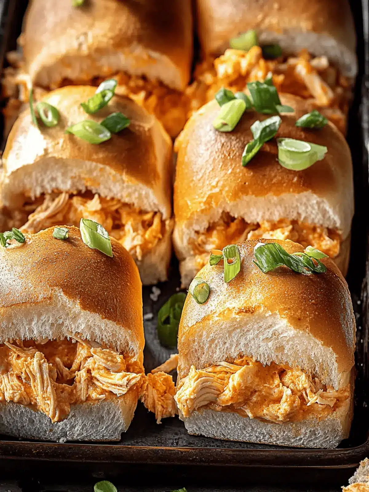 Buffalo Chicken Dip Sliders