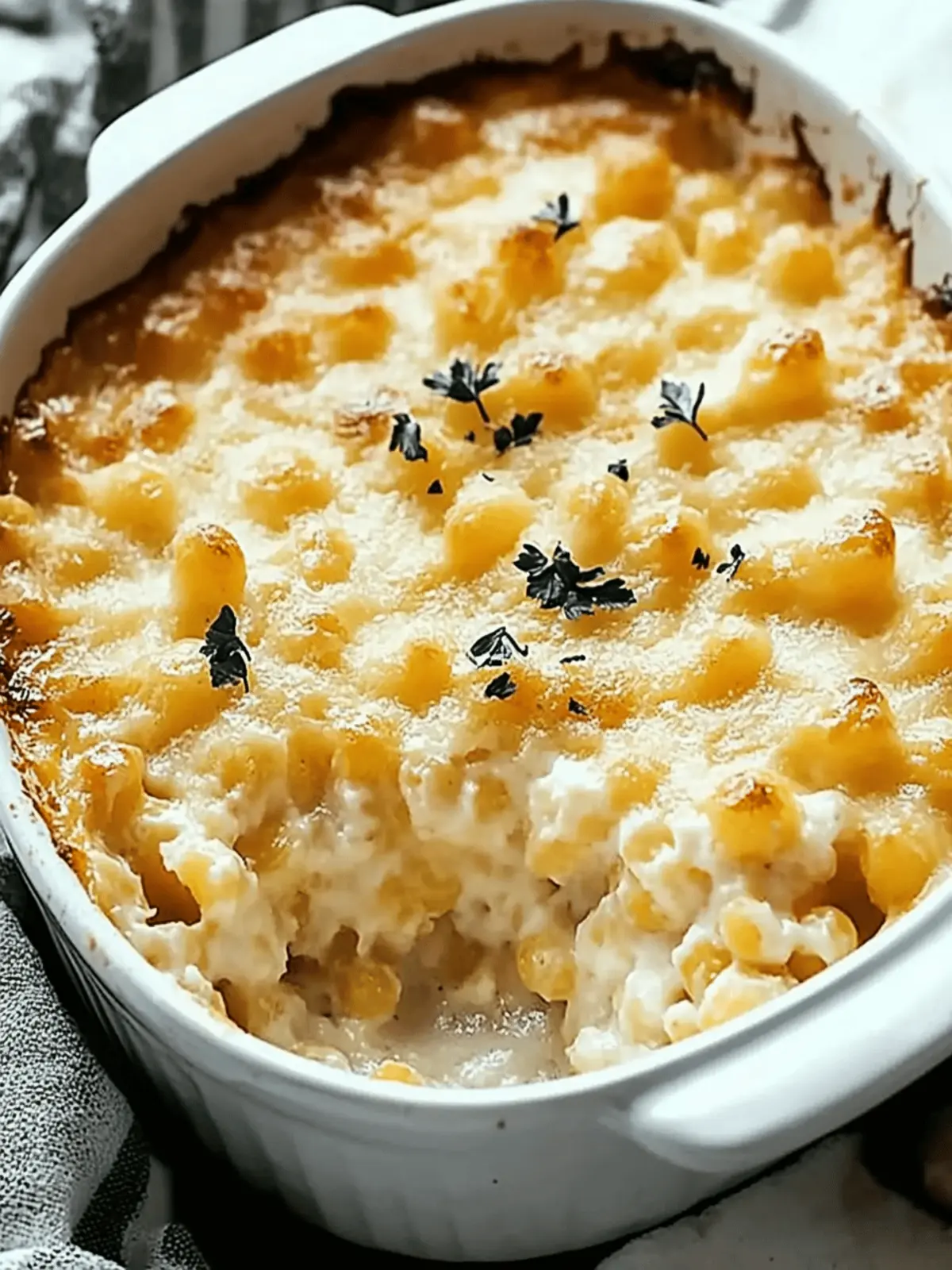 Cheesy Hominy Casserole