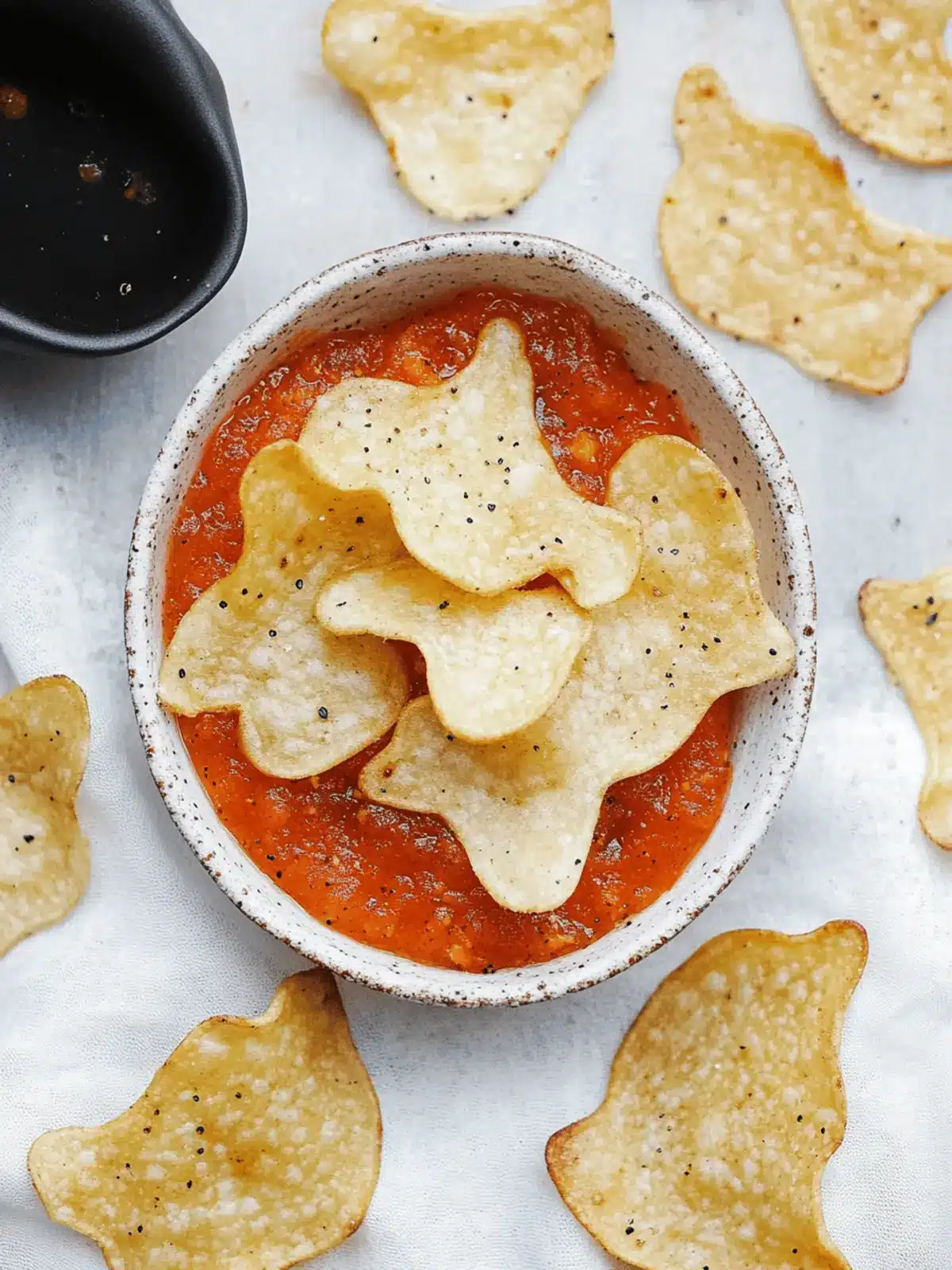 Spooky Baked Halloween Chips