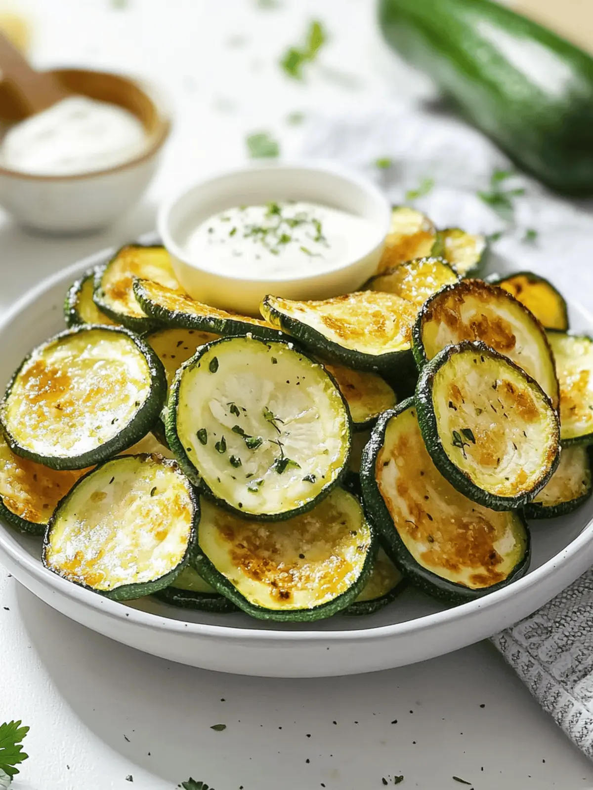 Air Fryer Zucchini Chips