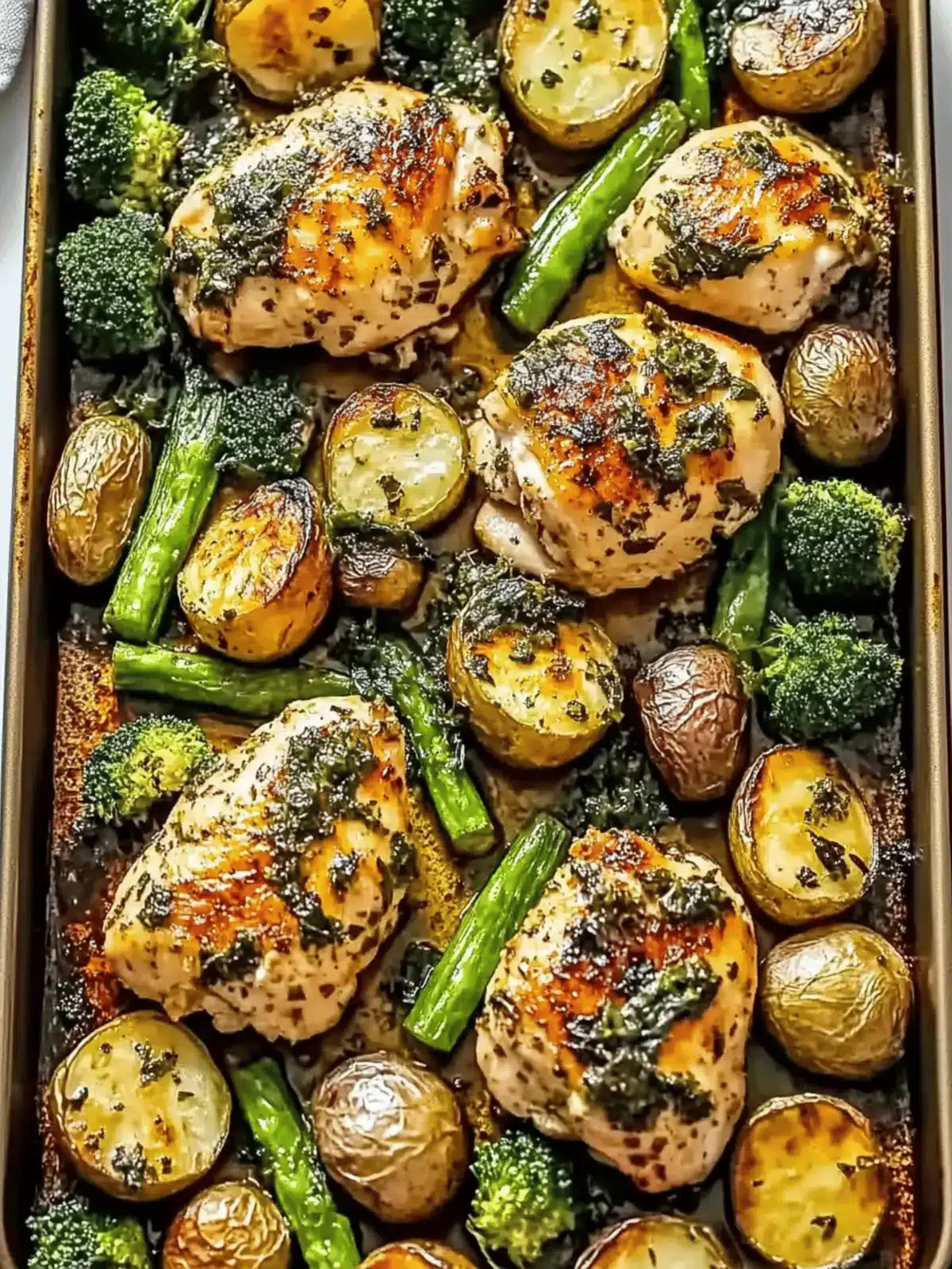 Sheet Pan Garlic Butter Chicken and Veggies