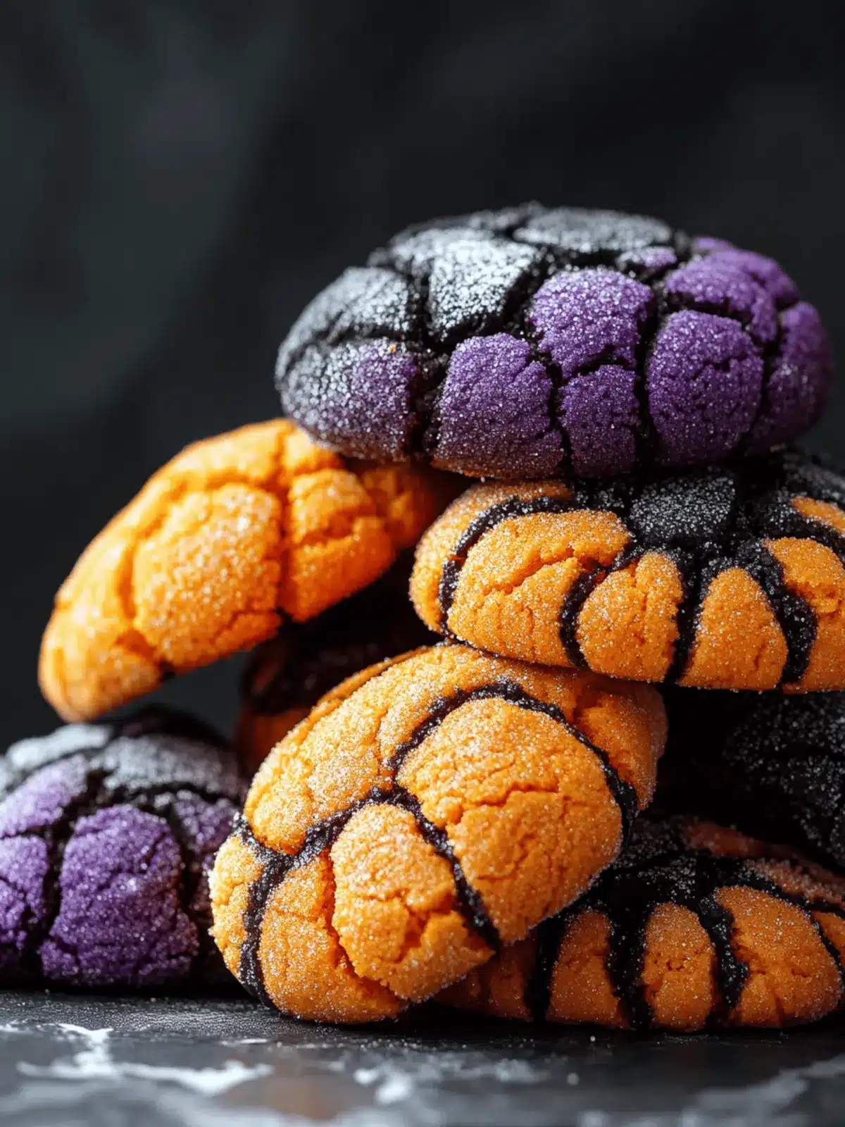 HALLOWEEN CRINKLE COOKIES