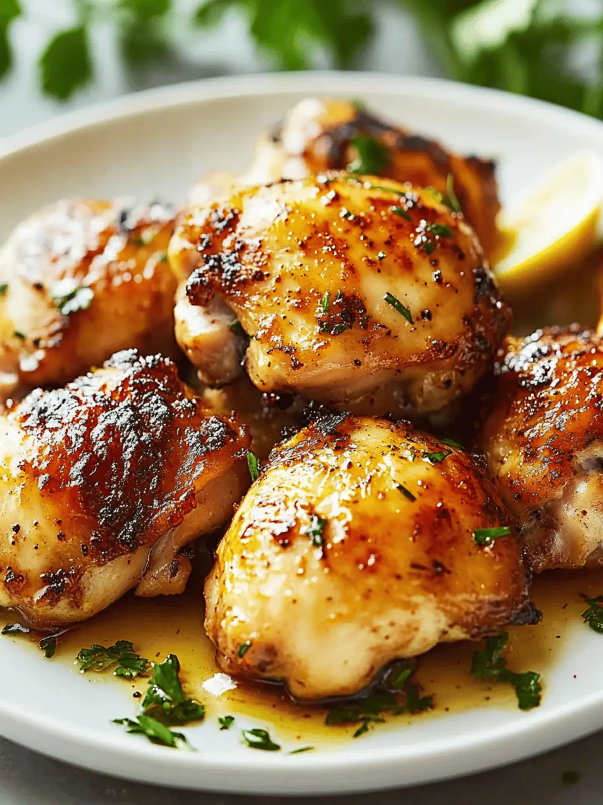 Baked Chicken Thighs