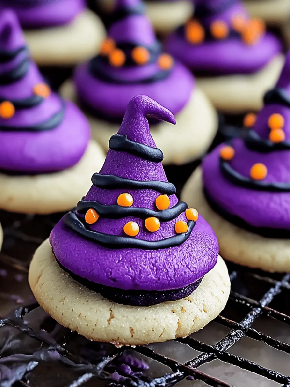 Witch Hat Halloween Cookies