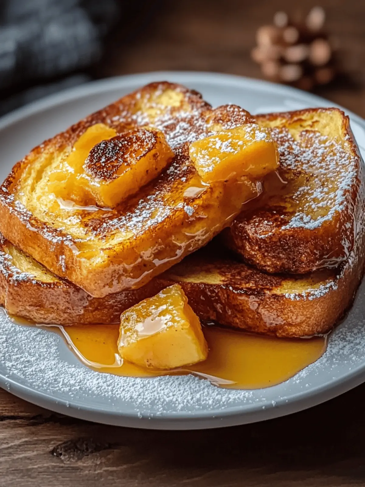 Pumpkin French Toast Breakfast