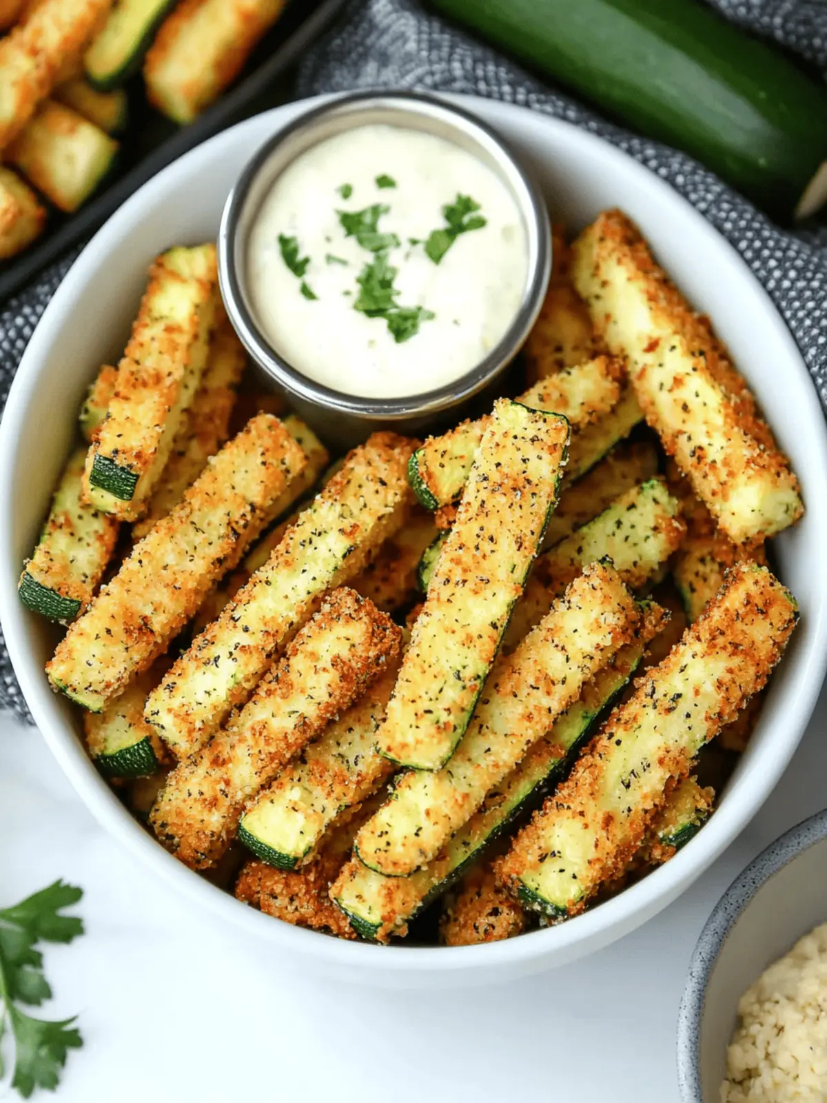 Low Calorie Air Fryer Zucchini Fries