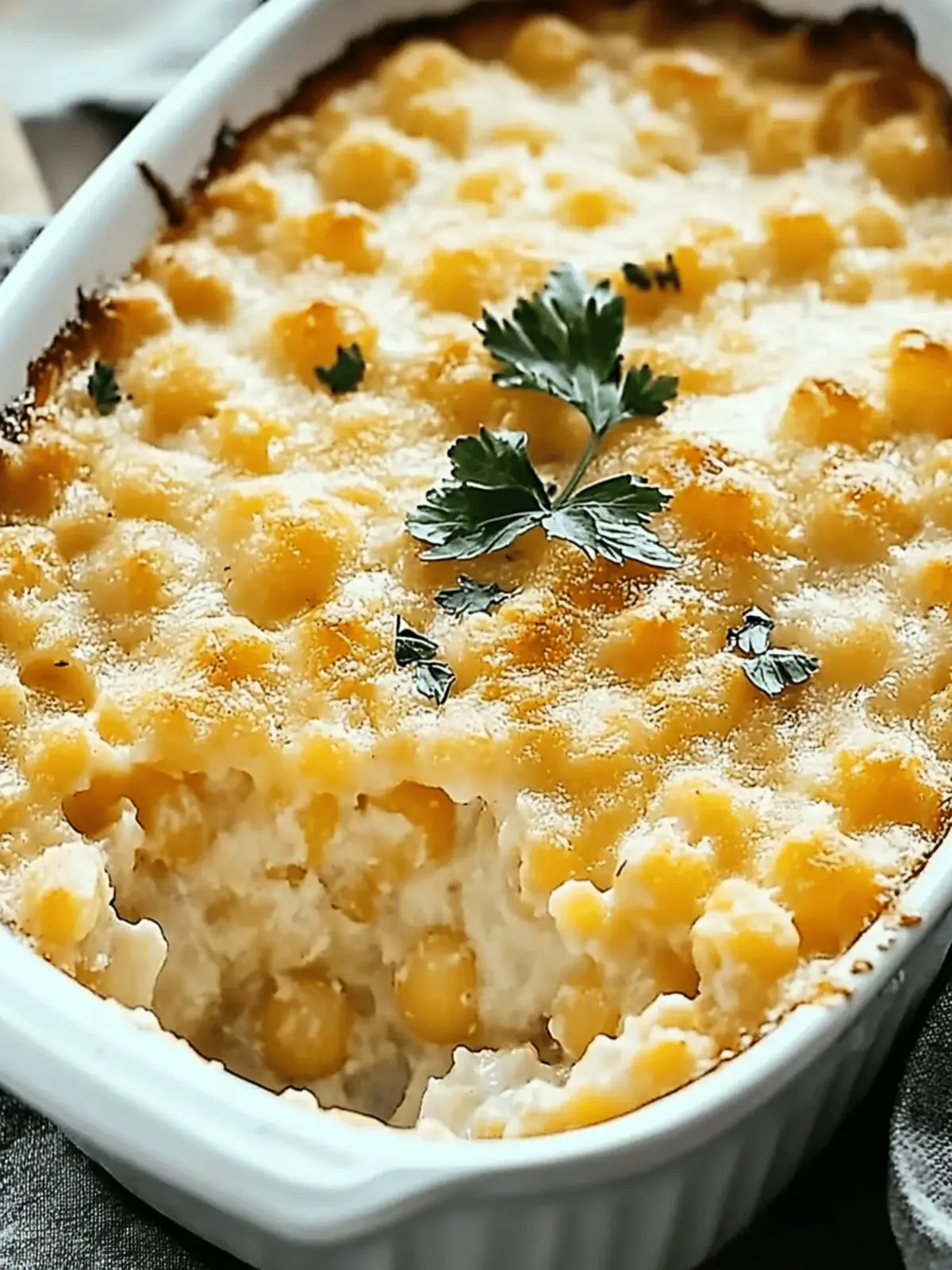 Cheesy Hominy Casserole