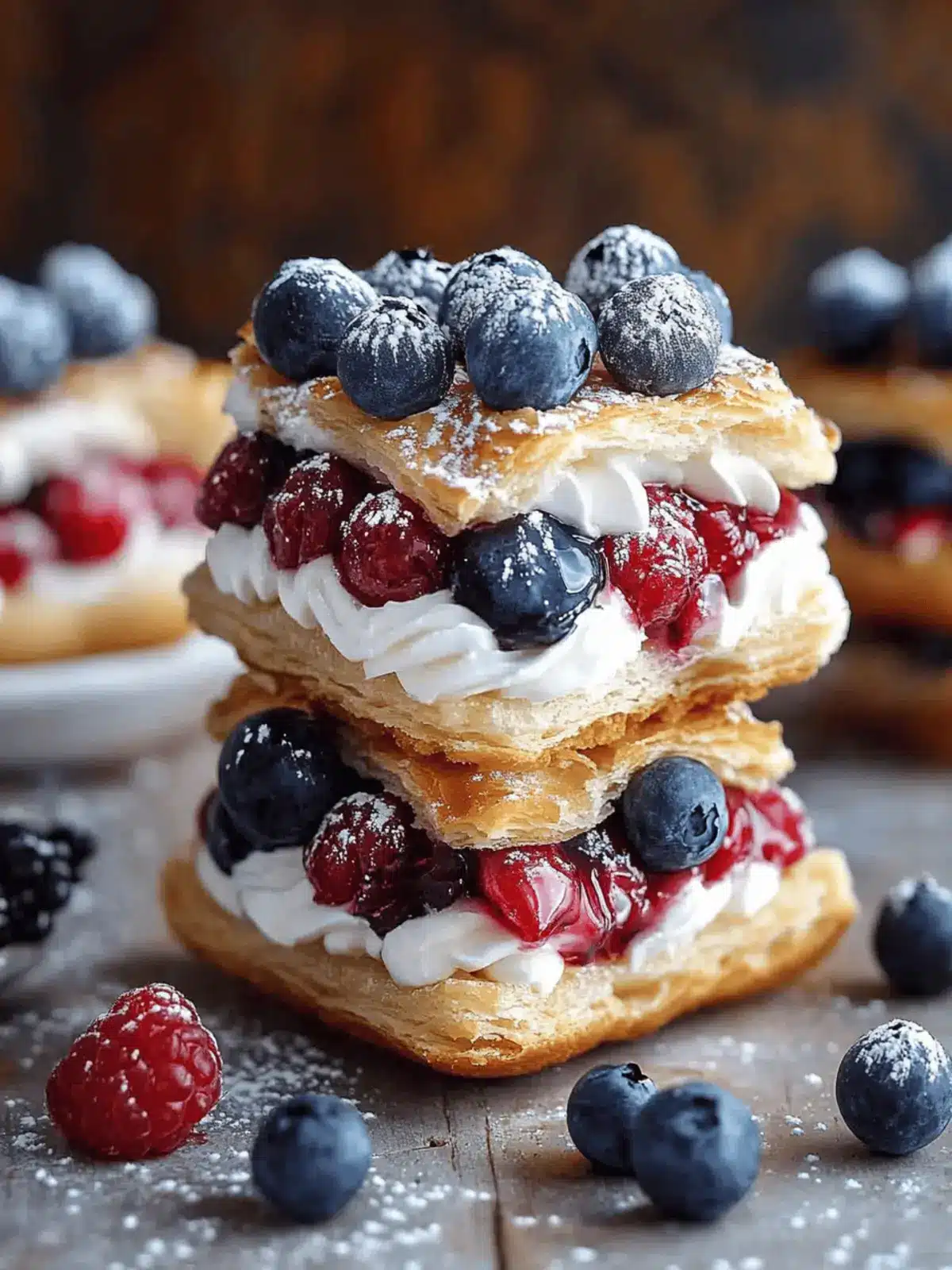 Patriotic Red, White and Blue Pastries