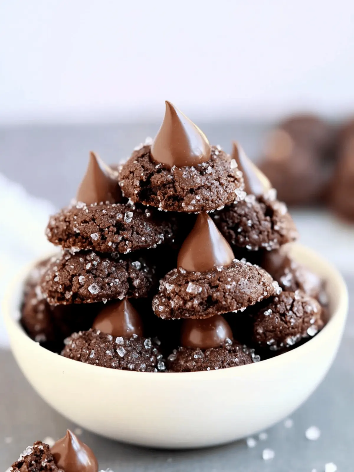 Double Chocolate Kiss Cookies