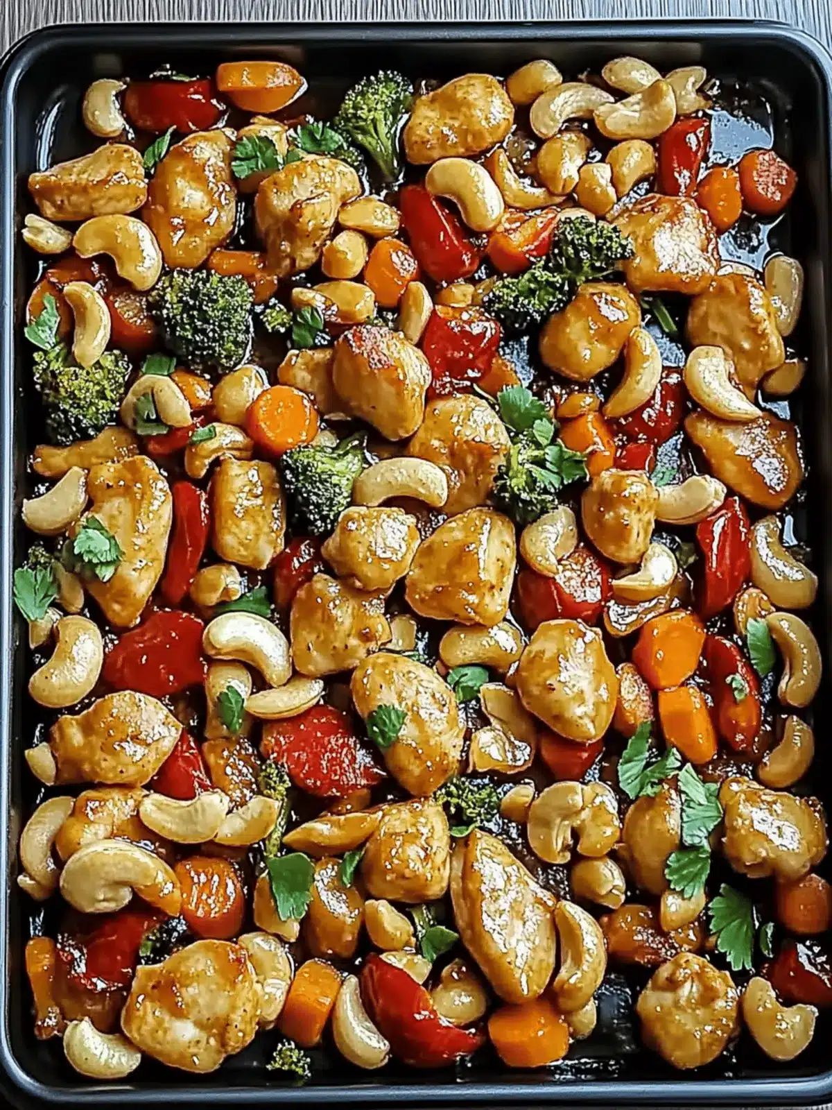 Sheet Pan Cashew Chicken