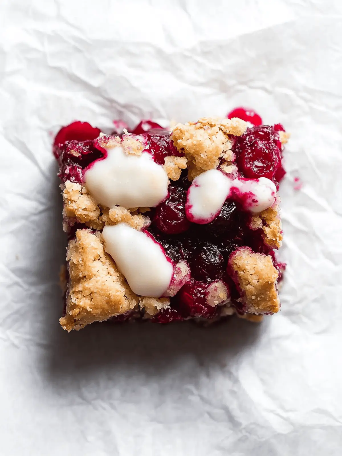Cranberry Crumble Bars