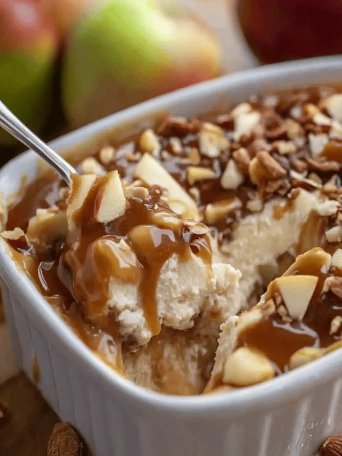 caramel apple cheesecake dip