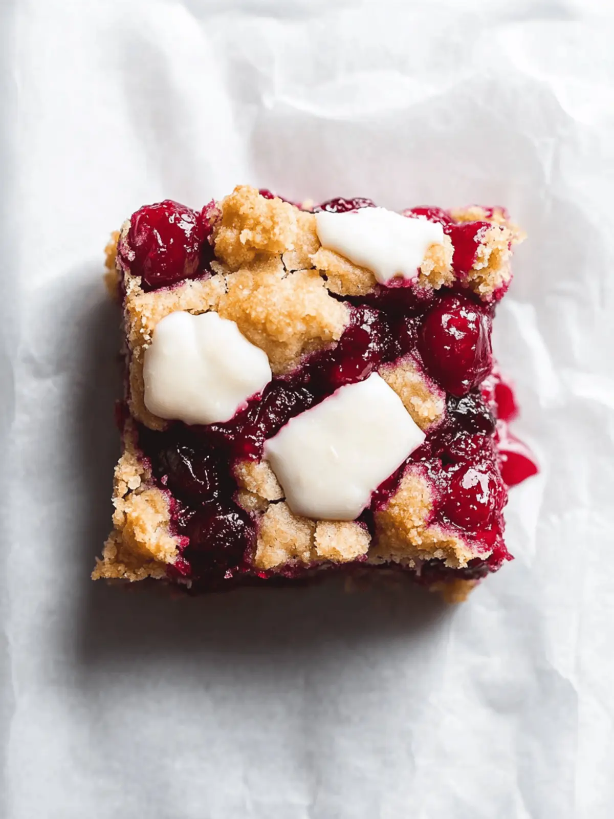 Cranberry Crumble Bars