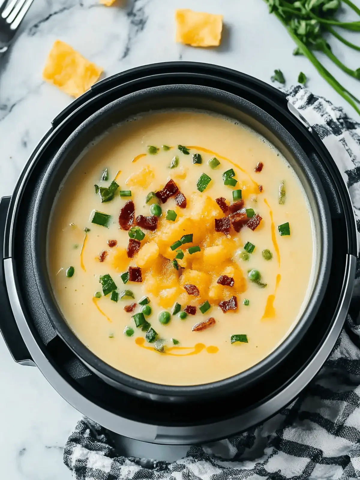 Pot Potato Soup with Frozen Hash Browns