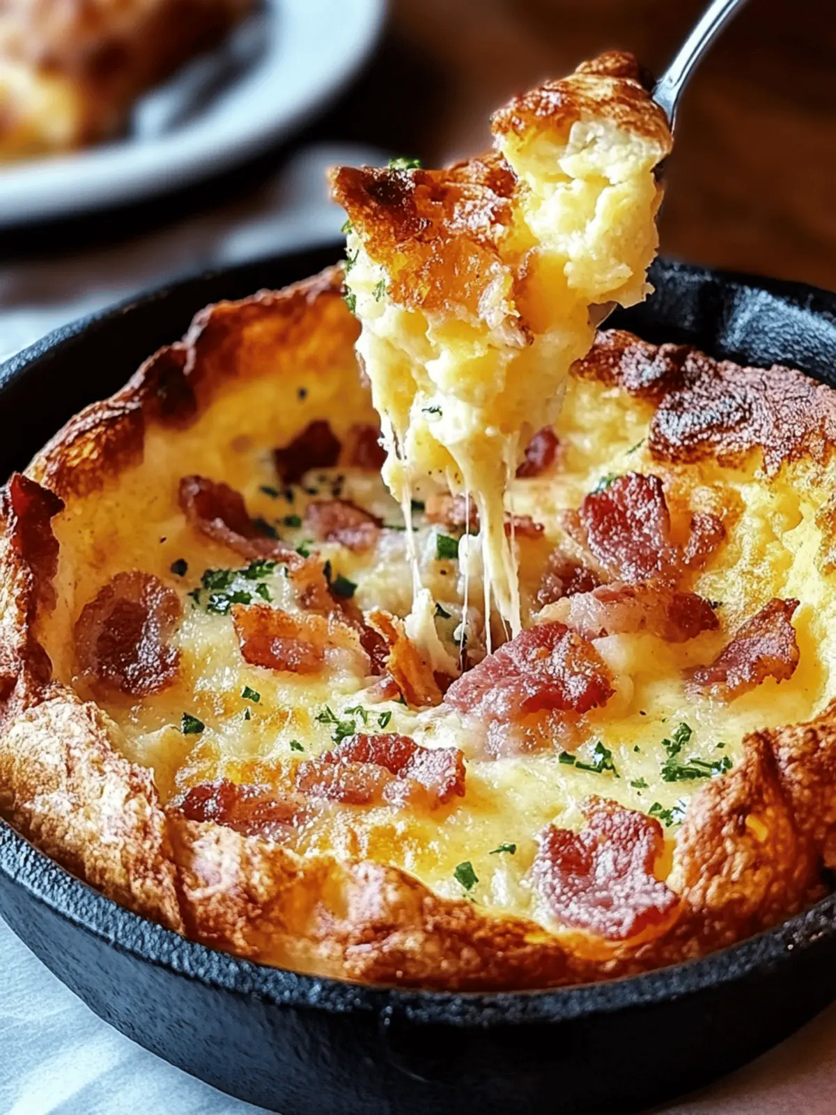 Cheddar & Bacon Dutch Baby